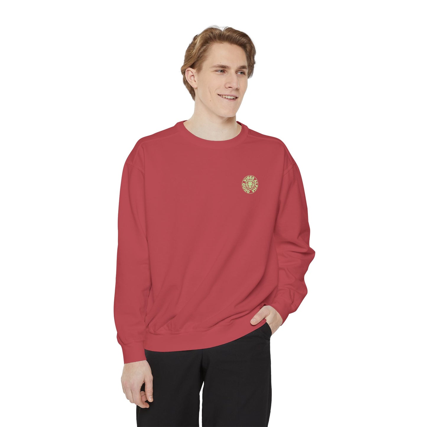 Greatness (Lime) Unisex Heavyweight Sweatshirt , Soft, Warm & Durable for Everyday Comfort
