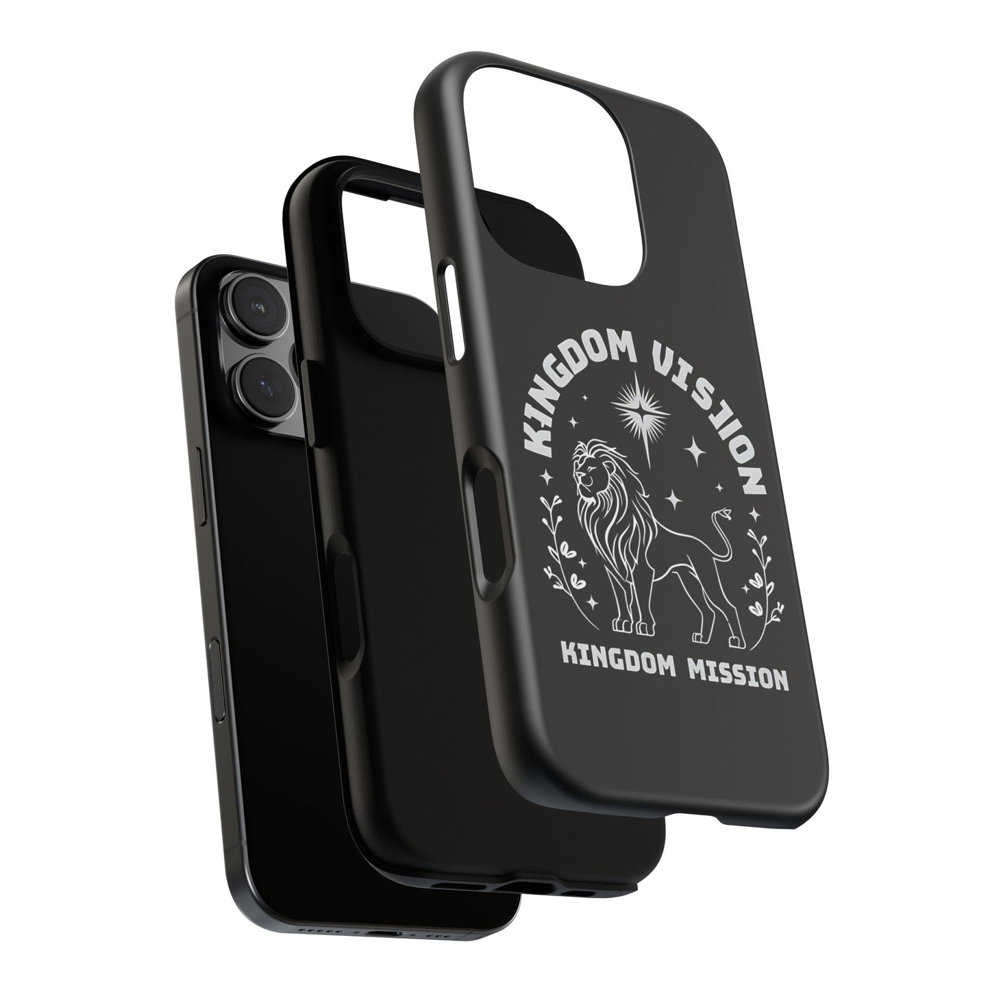 Kingdom Vision Phone Case - Inspirational Lion Design for iPhone 12 to iPhone 16