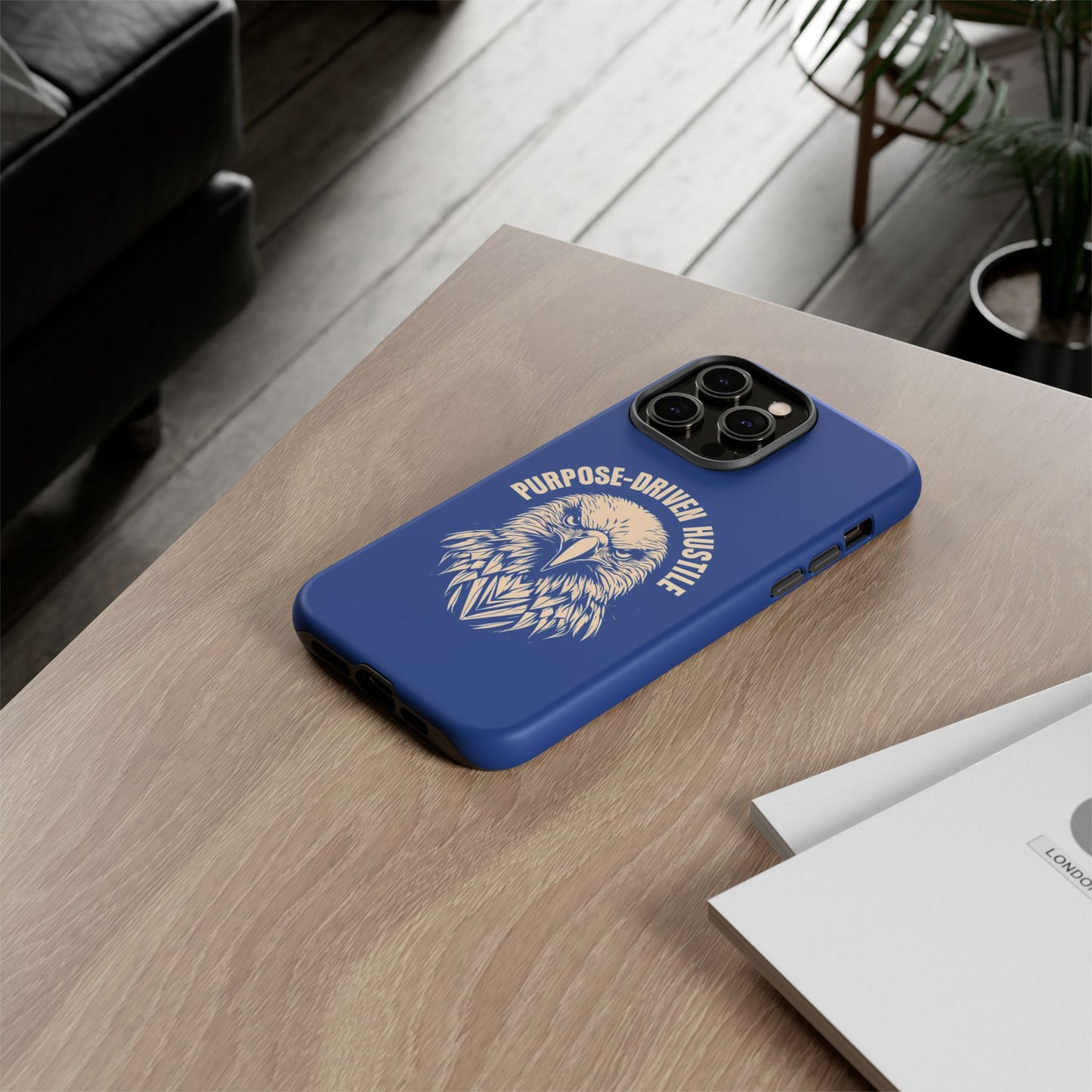 Purpose-Driven Hustle Phone Case - Eagle Design for iPhone 12 to iPhone 16
