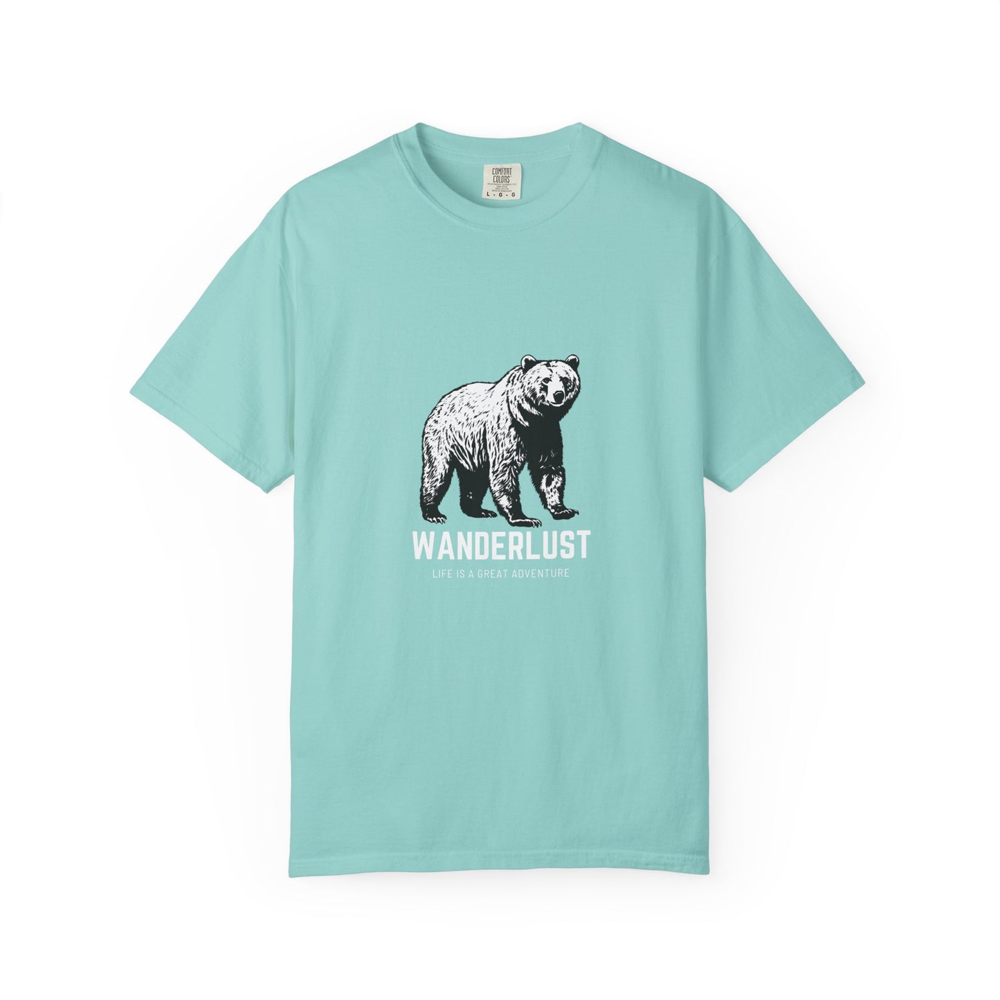 Wanderlust (White) Unisex Garment-Dyed T-Shirt – Soft, Durable & Comfortable Everyday Wear