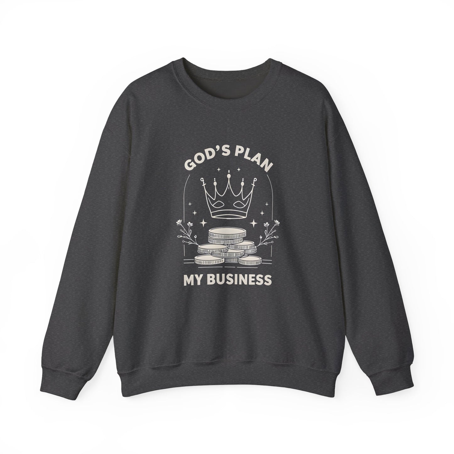God's Plan Crewneck Sweatshirt – Soft & Cozy Unisex Pullover with Faith-Inspired Design for Casual & Everyday Wear