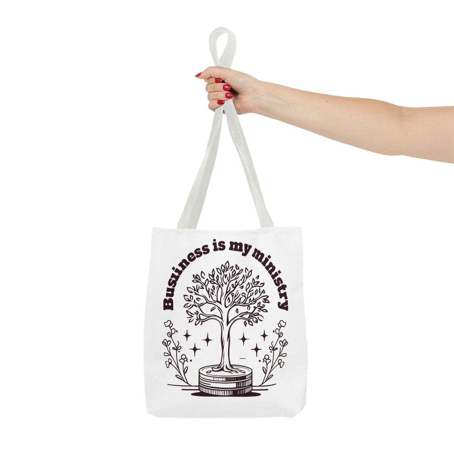 Business is My Ministry Tote Bag β Durable Canvas Bag with Faithful Entrepreneurship Design for Everyday Use