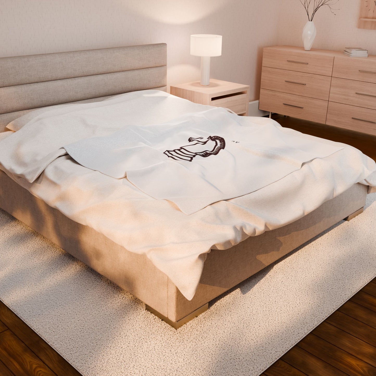 Faith is my Strategy Velveteen Plush Blanket – Ultra-Soft, Warm & Durable for Home & Gifts