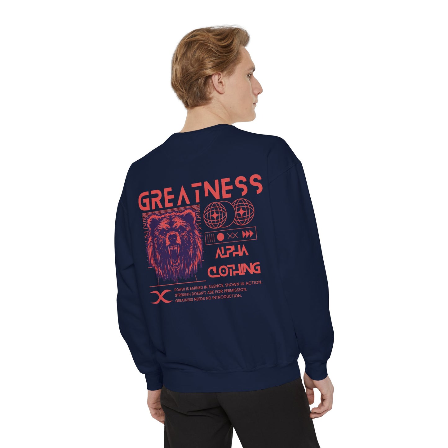 Greatness (Red) Unisex Heavyweight Sweatshirt , Soft, Warm & Durable for Everyday Comfort