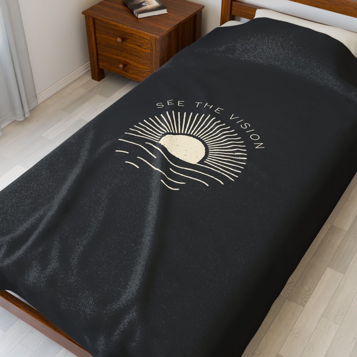 See the Vision Velveteen Plush Blanket – Ultra-Soft, Warm & Durable for Home & Gifts