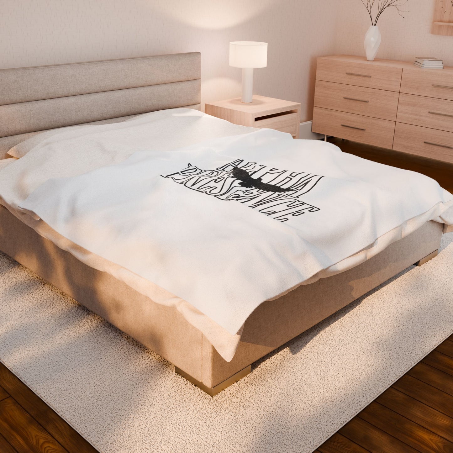 Alpha Presence Plush Blanket (WOW) | Cozy Home Decor, Relaxation Blanket