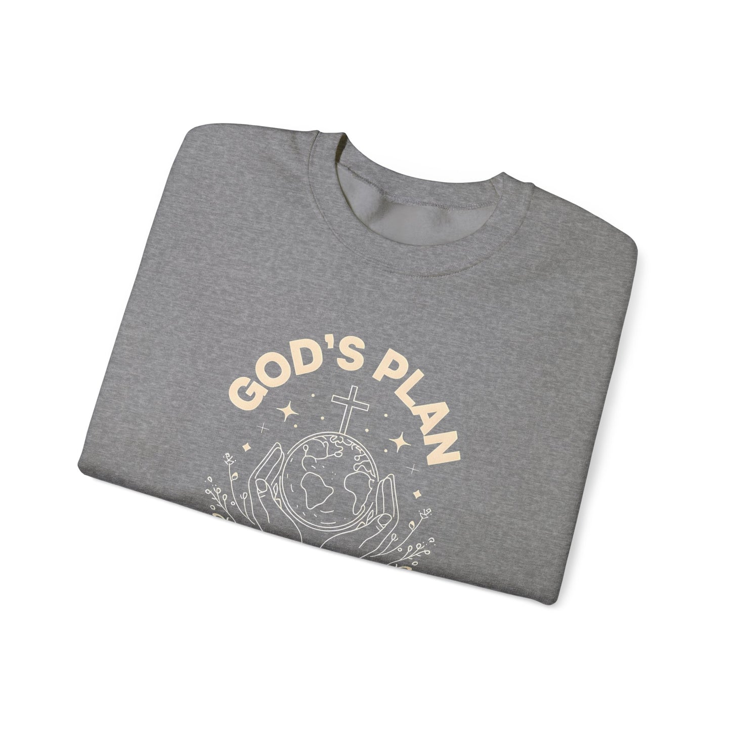 God's Plan Crewneck Sweatshirt – Soft & Cozy Unisex Pullover for Casual & Streetwear Style