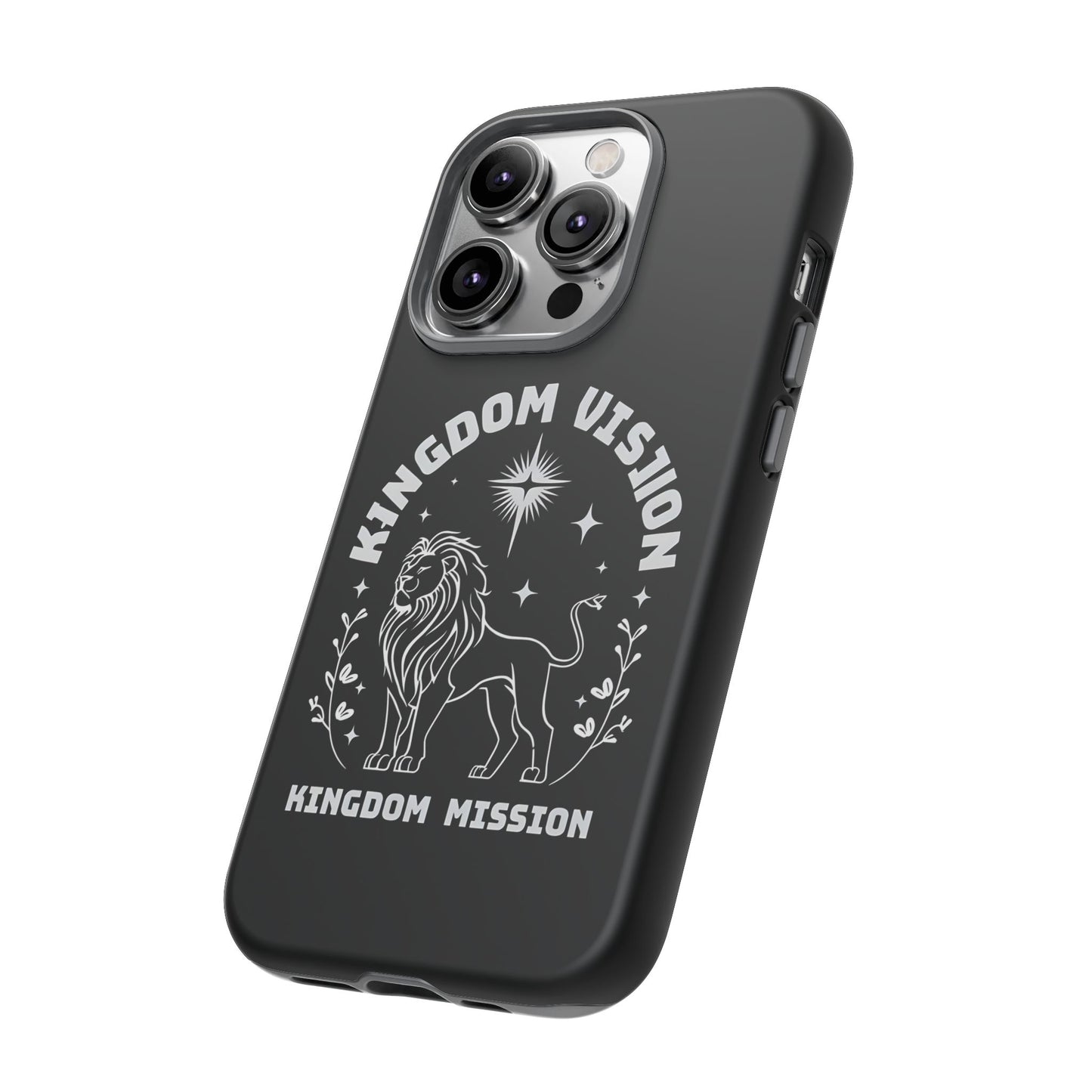 Kingdom Vision Phone Case - Inspirational Lion Design for iPhone 12 to iPhone 16