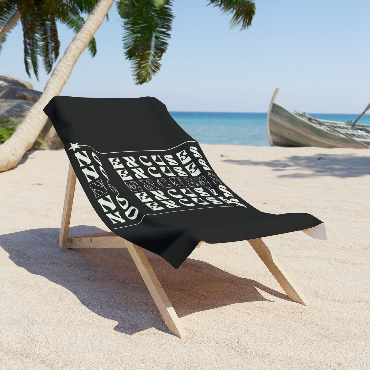 No Excuses Beach Towel – Soft, Quick-Dry & Absorbent for Pool, Beach & Travel