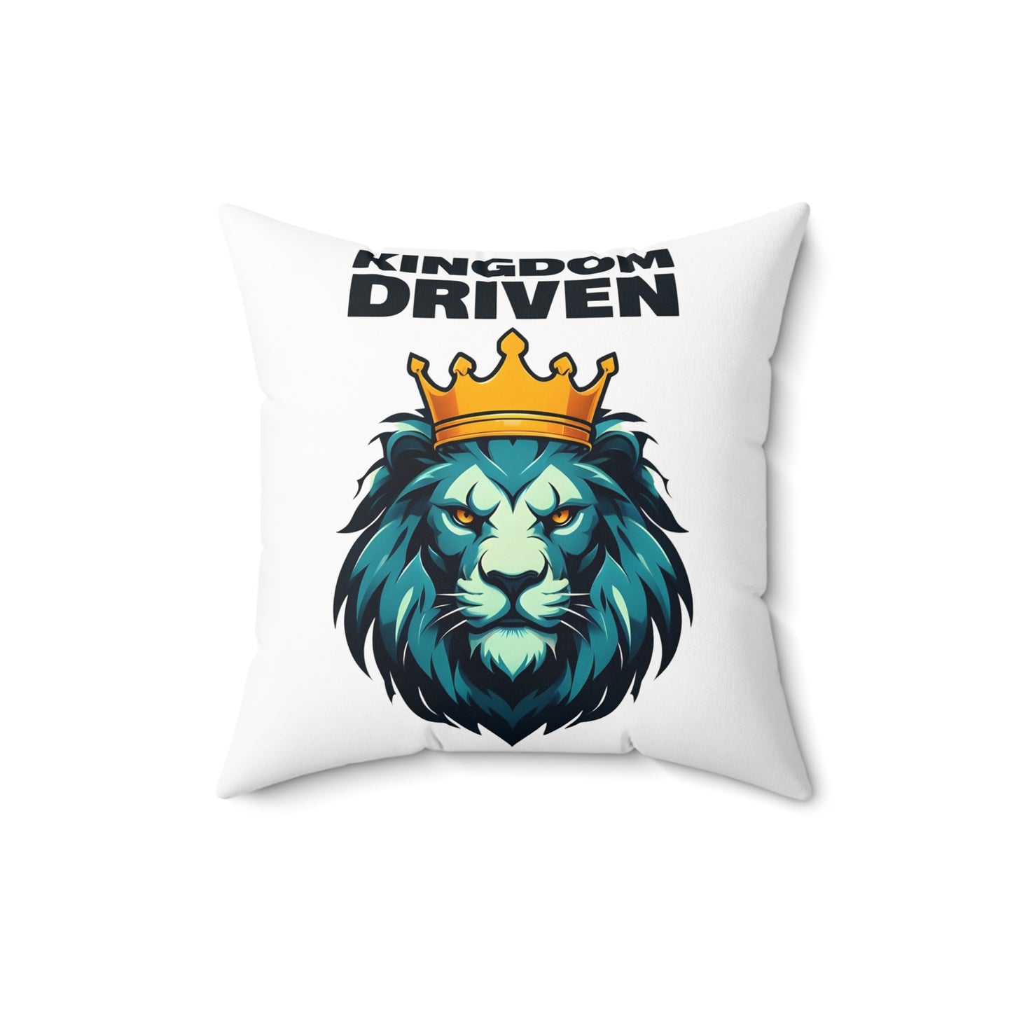 Kingdom Driven Soft & Durable Square Pillow – Plush Polyester Cushion for Home & Office Decor