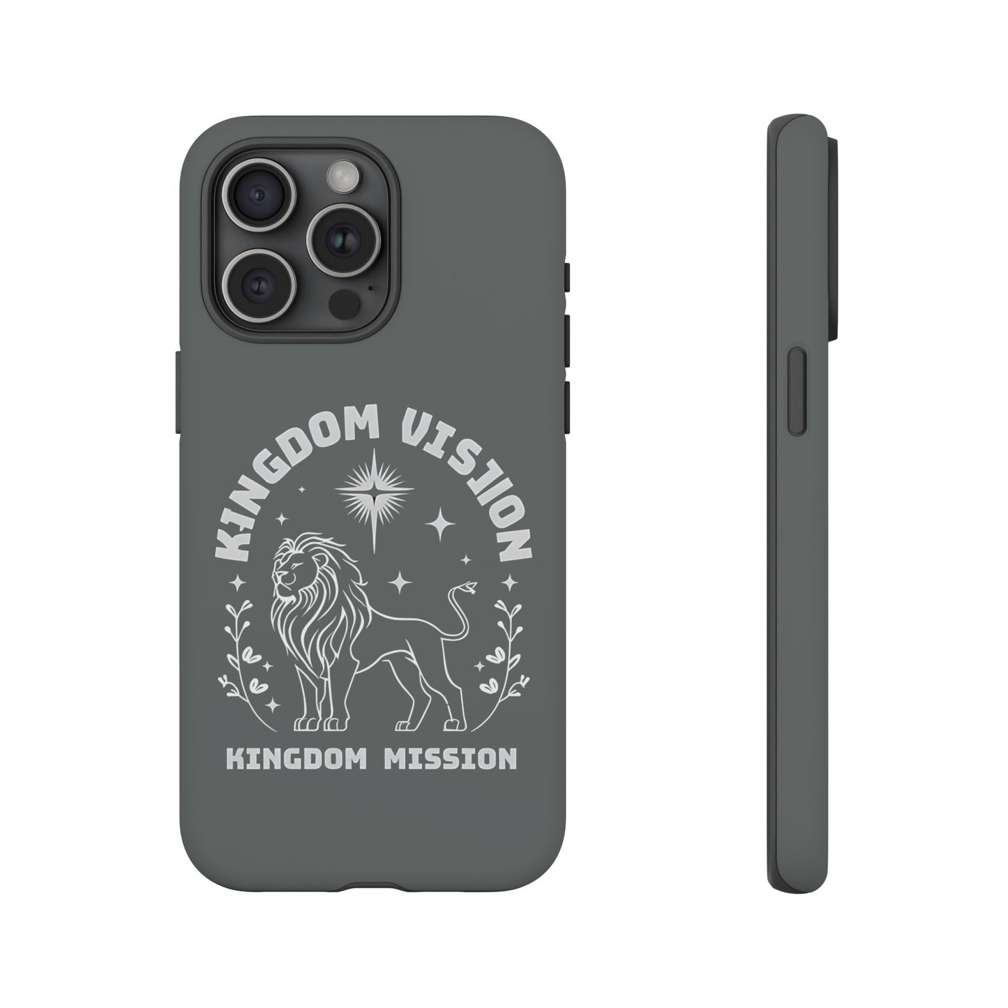 Kingdom Vision Phone Case - Inspirational Lion Design for iPhone 12 to iPhone 16