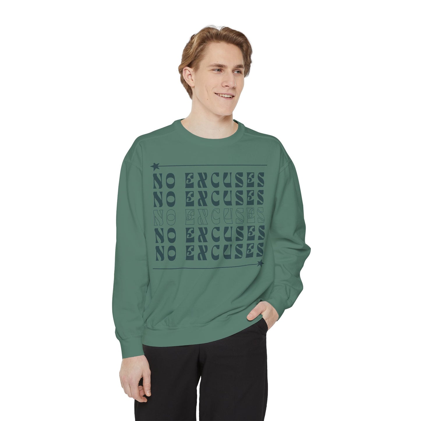 No Excuses Unisex Heavyweight Sweatshirt – Soft, Warm & Durable for Everyday Comfort
