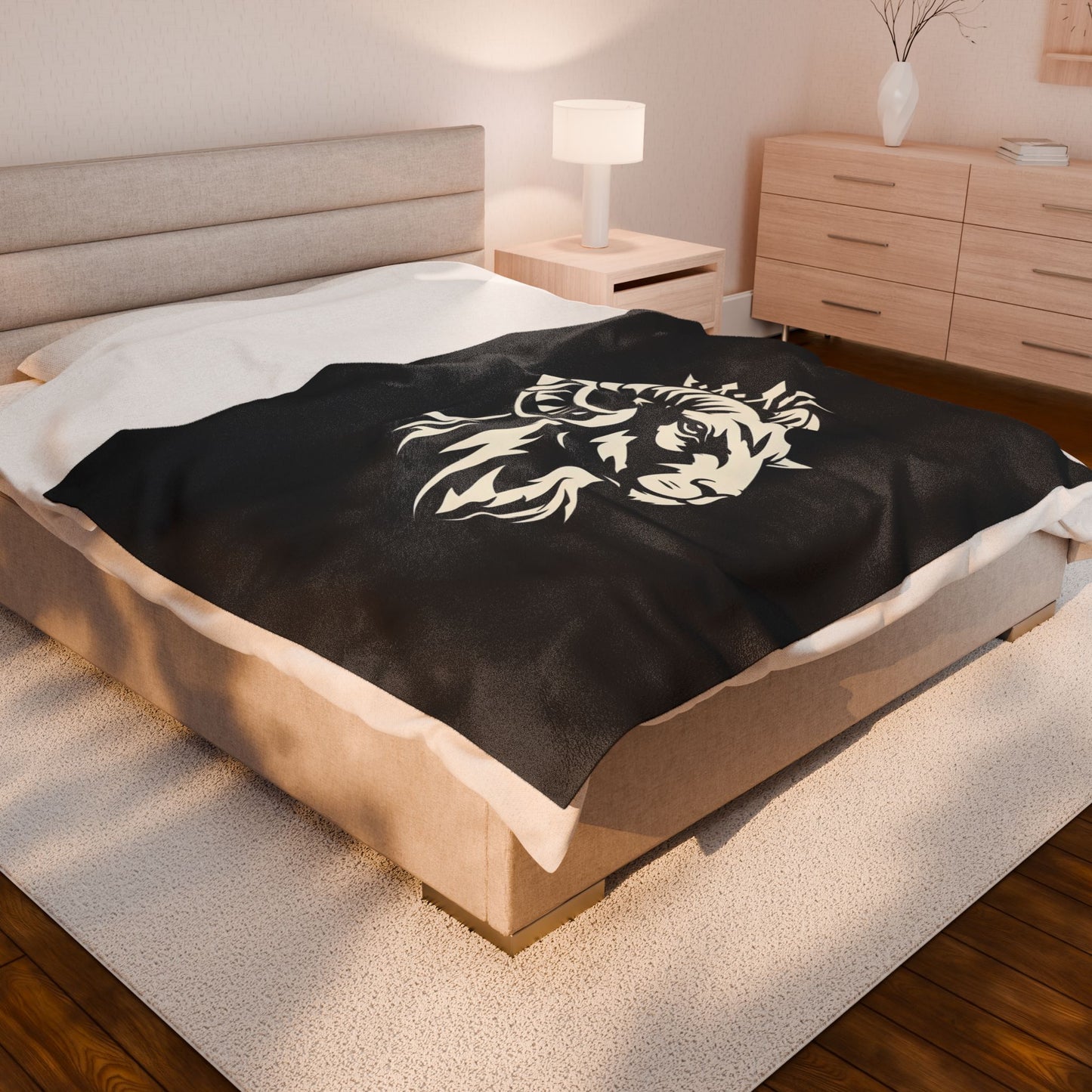 GVA Spirit Animal Velveteen Plush Blanket – Ultra-Soft, Warm & Durable for Home & Gifts