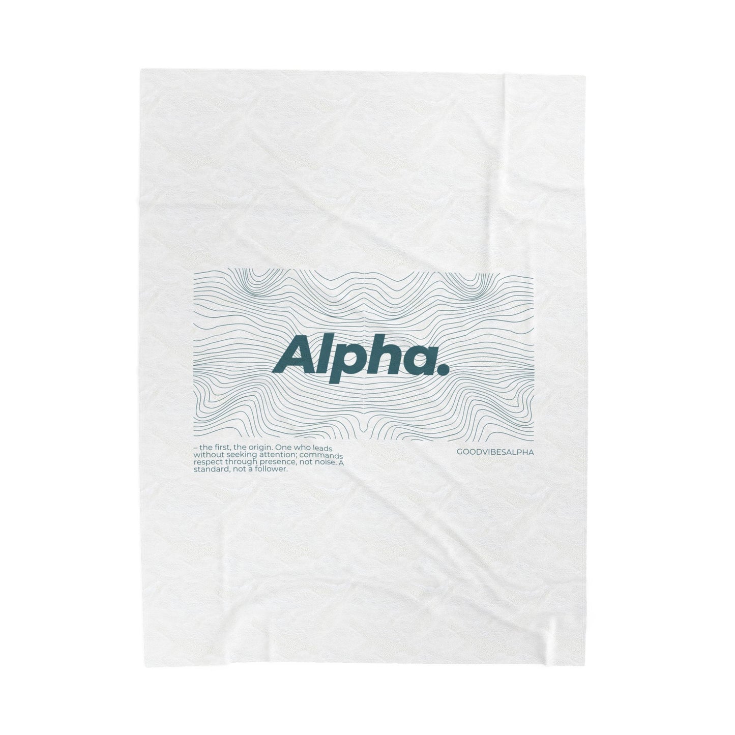 Alpha Waves Plush Blanket (TOW) | Cozy Home Decor, Relaxation Blanket