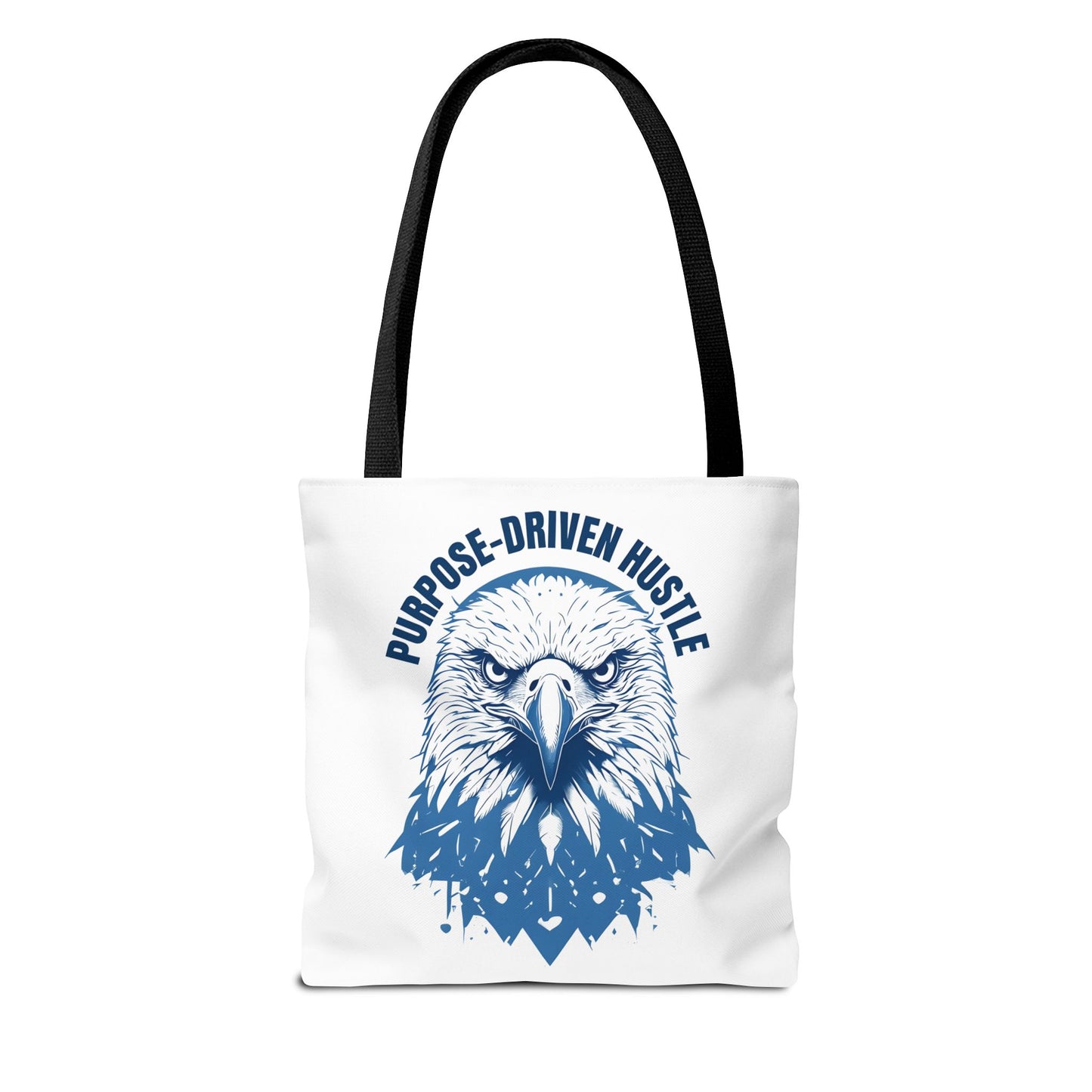 Purpose-Driven Hustle Eagle Tote Bag β Durable Canvas Bag with Bold Motivational Design