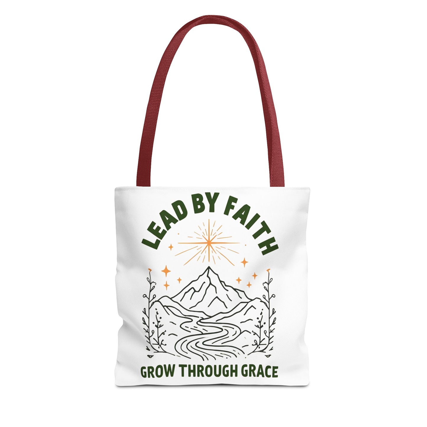 Lead by Faith Tote Bag β Durable Canvas Bag for Everyday Use