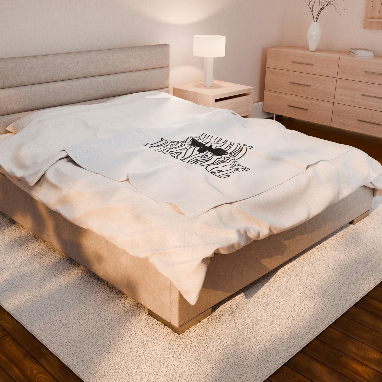 Alpha Presence Plush Blanket (WOW) | Cozy Home Decor, Relaxation Blanket