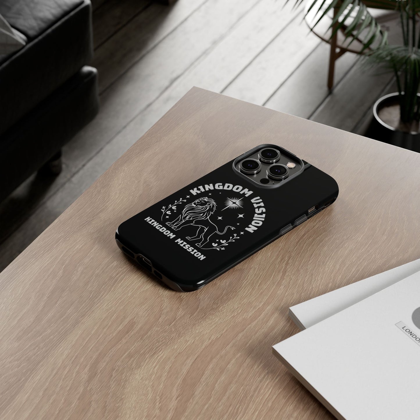 Kingdom Vision Phone Case - Inspirational Lion Design for iPhone 12 to iPhone 16