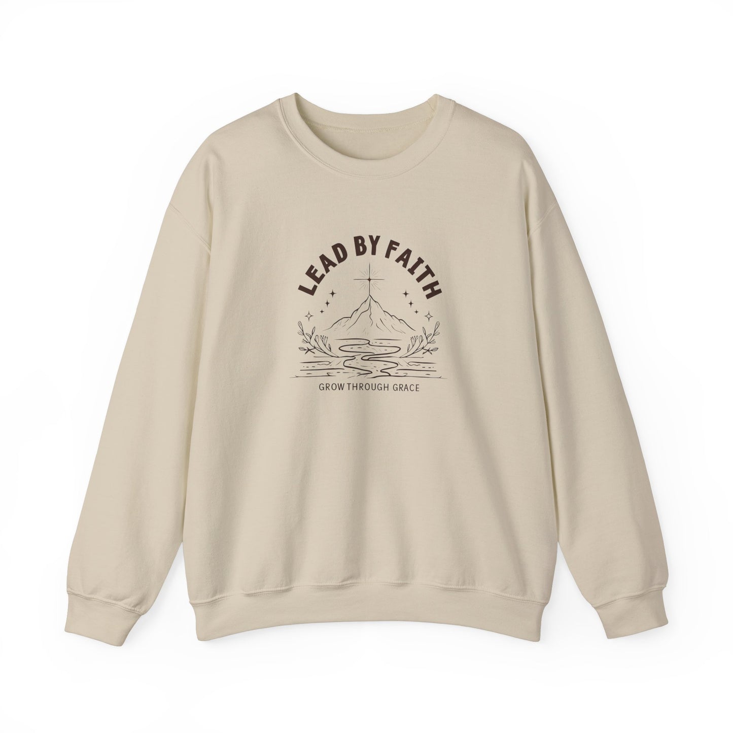 Lead by Faith Crewneck Sweatshirt β Soft Fleece, Classic Fit, Comfortable Everyday Wear