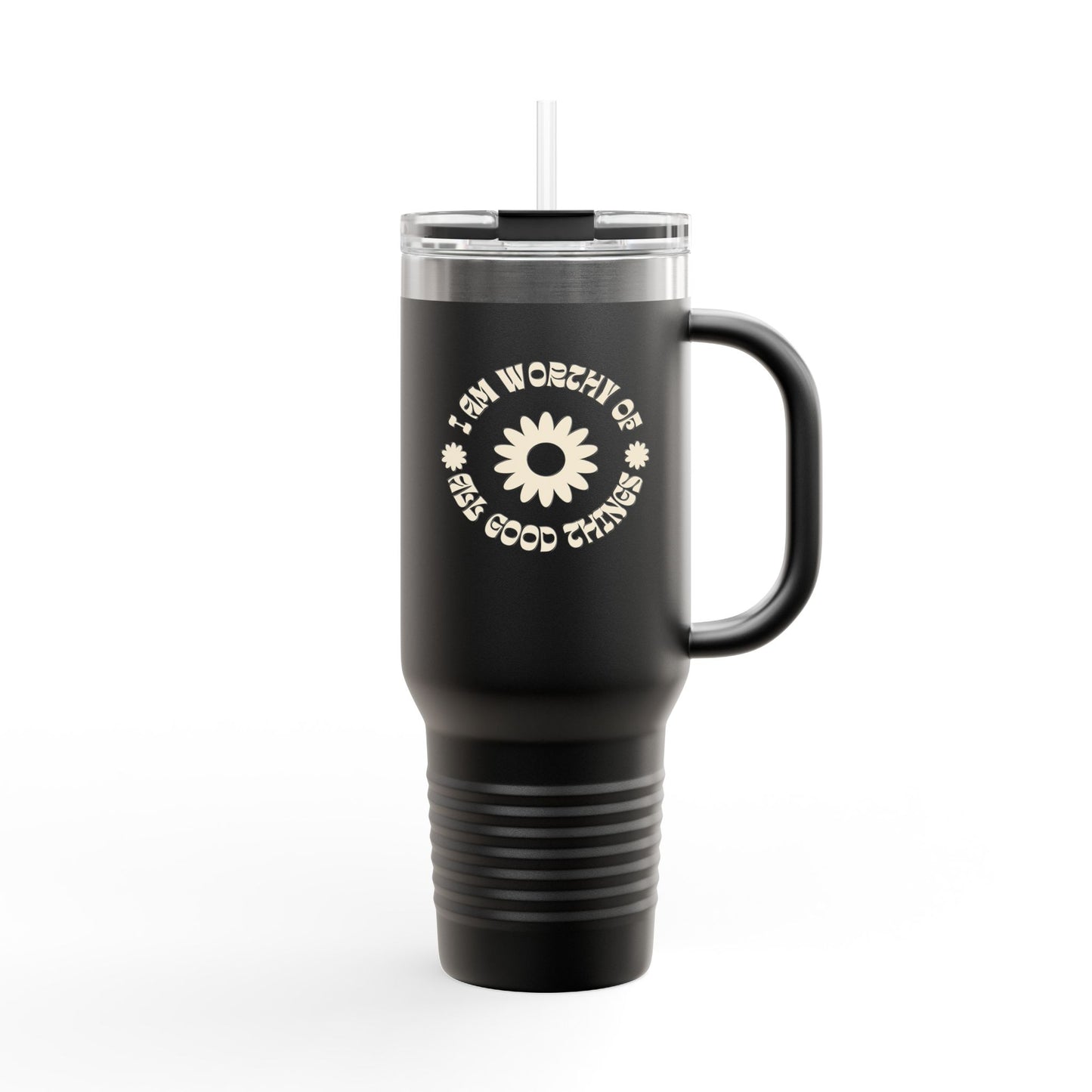Worthy Insulated Travel Mug – 40oz Stainless Steel, Leak-Proof & Double-Wall Insulated