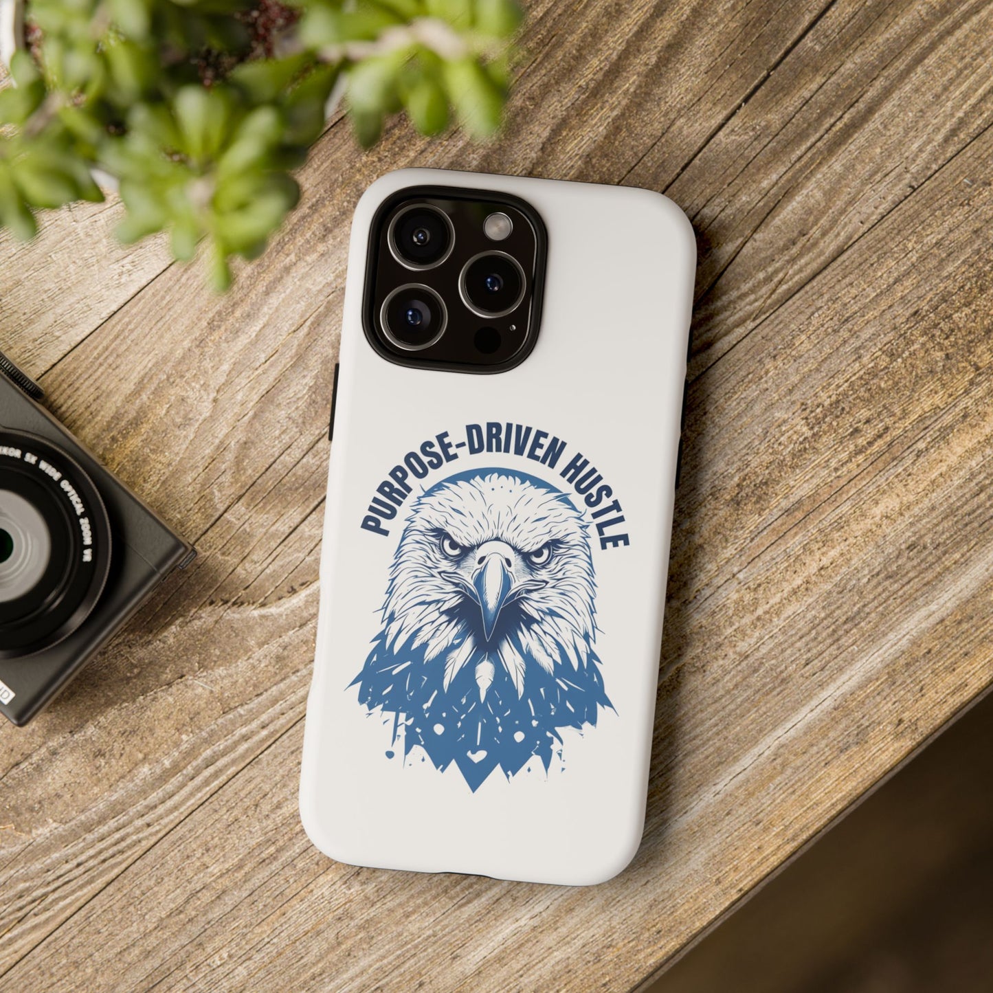 Purpose-Driven Hustle Phone Case - Eagle Design for iPhone 12 to iPhone 16