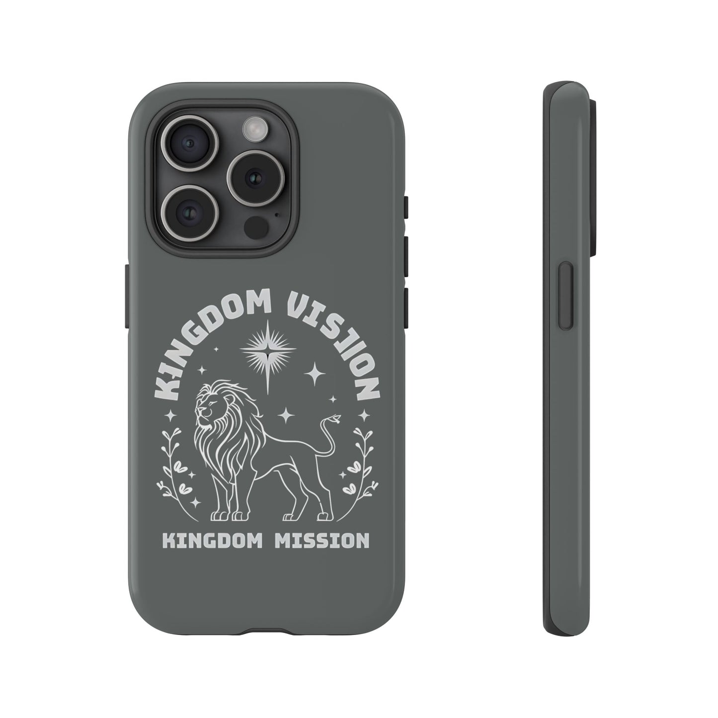 Kingdom Vision Phone Case - Inspirational Lion Design for iPhone 12 to iPhone 16