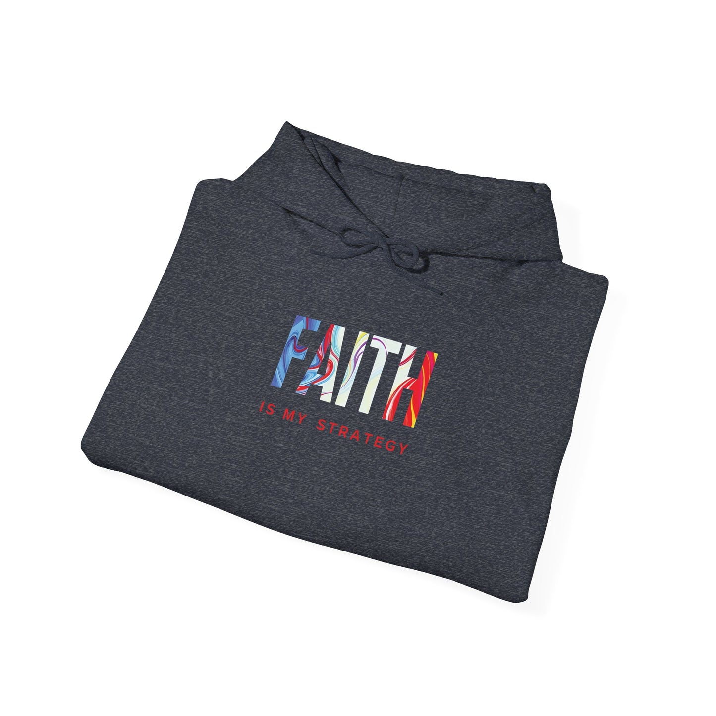 Faith Is My Strategy Hoodie – Soft & Cozy Unisex Pullover for Casual & Streetwear Style