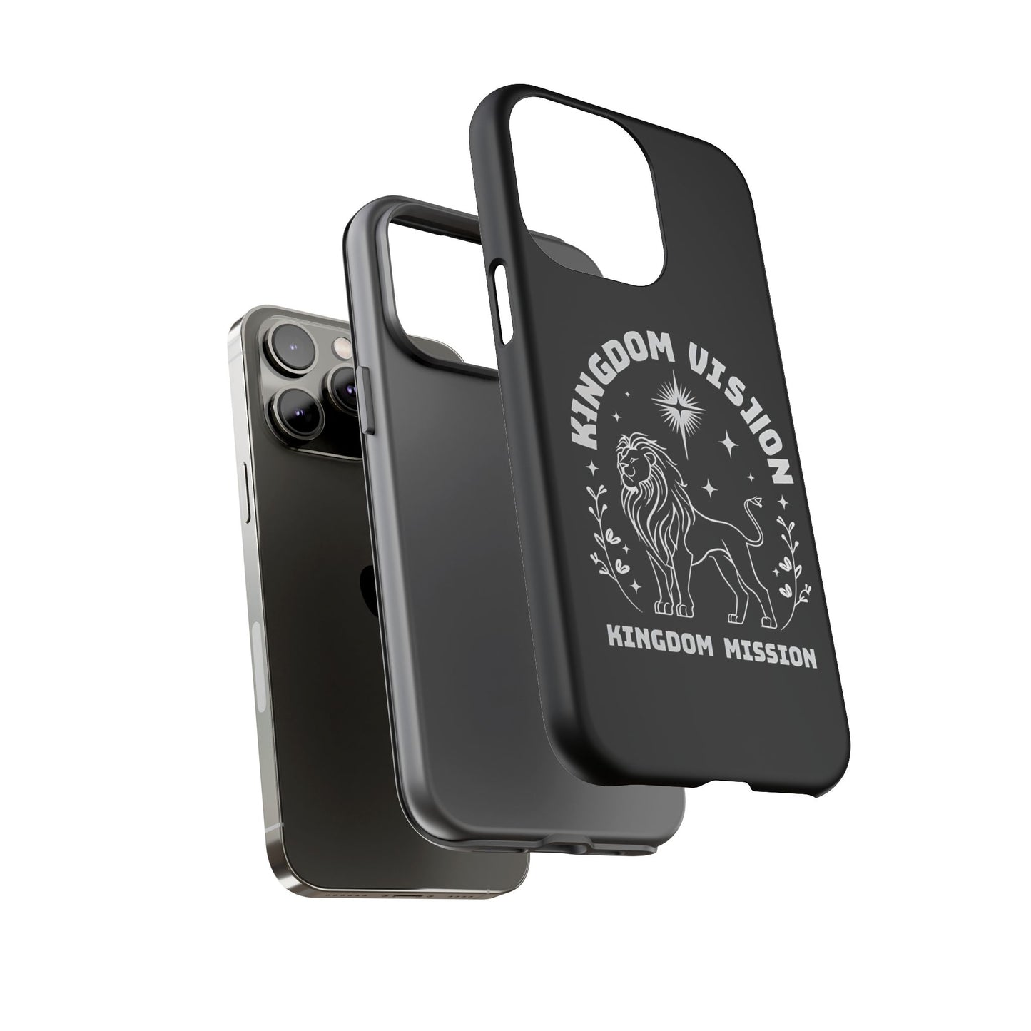 Kingdom Vision Phone Case - Inspirational Lion Design for iPhone 12 to iPhone 16