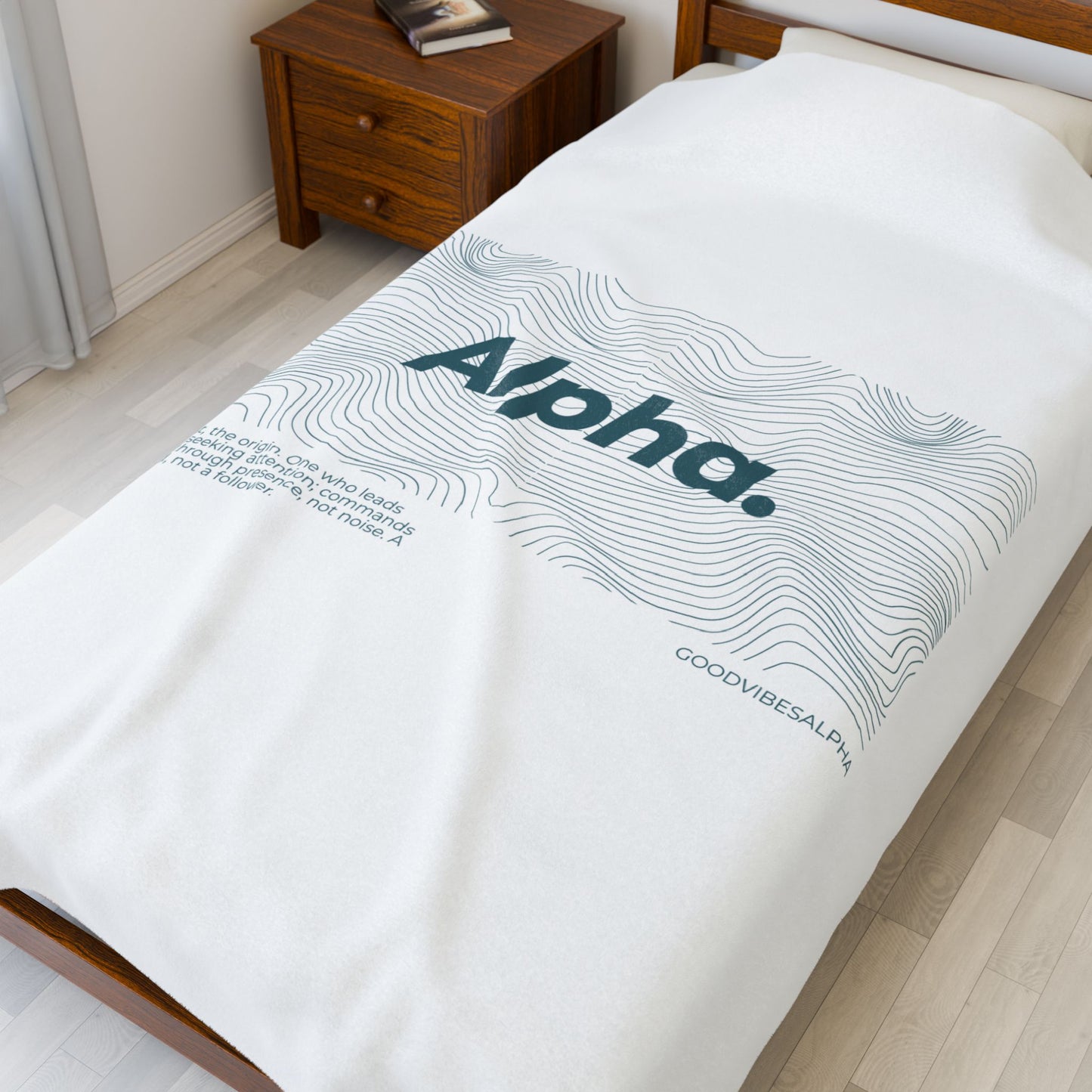 Alpha Waves Plush Blanket (TOW) | Cozy Home Decor, Relaxation Blanket
