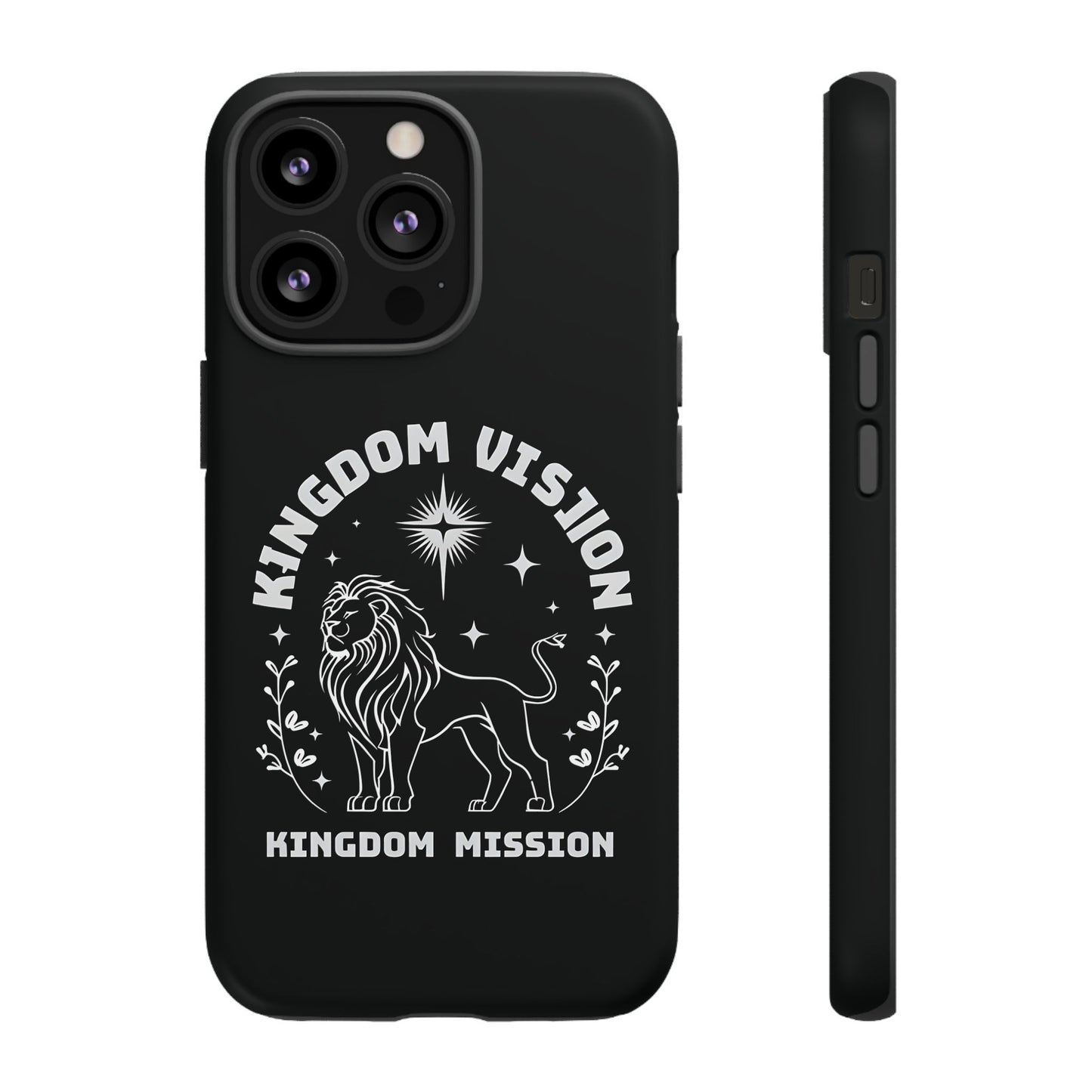Kingdom Vision Phone Case - Inspirational Lion Design for iPhone 12 to iPhone 16