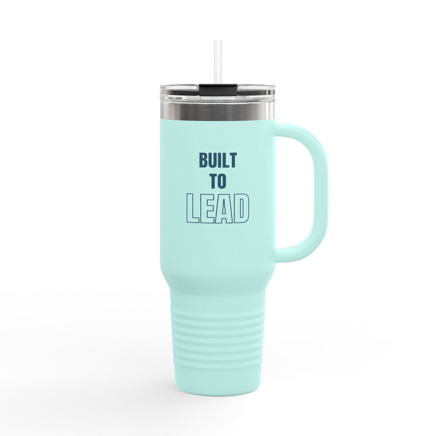 Built to Lead Insulated Travel Mug – 40oz Stainless Steel, Leak-Proof & Double-Wall Insulated