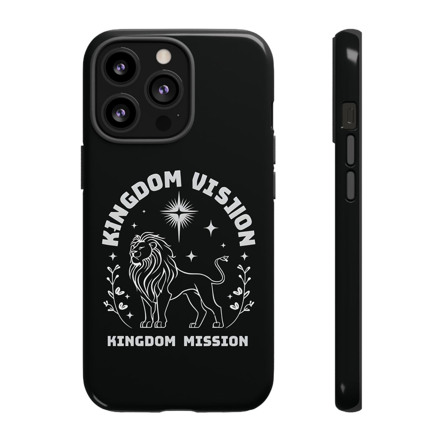 Kingdom Vision Phone Case - Inspirational Lion Design for iPhone 12 to iPhone 16