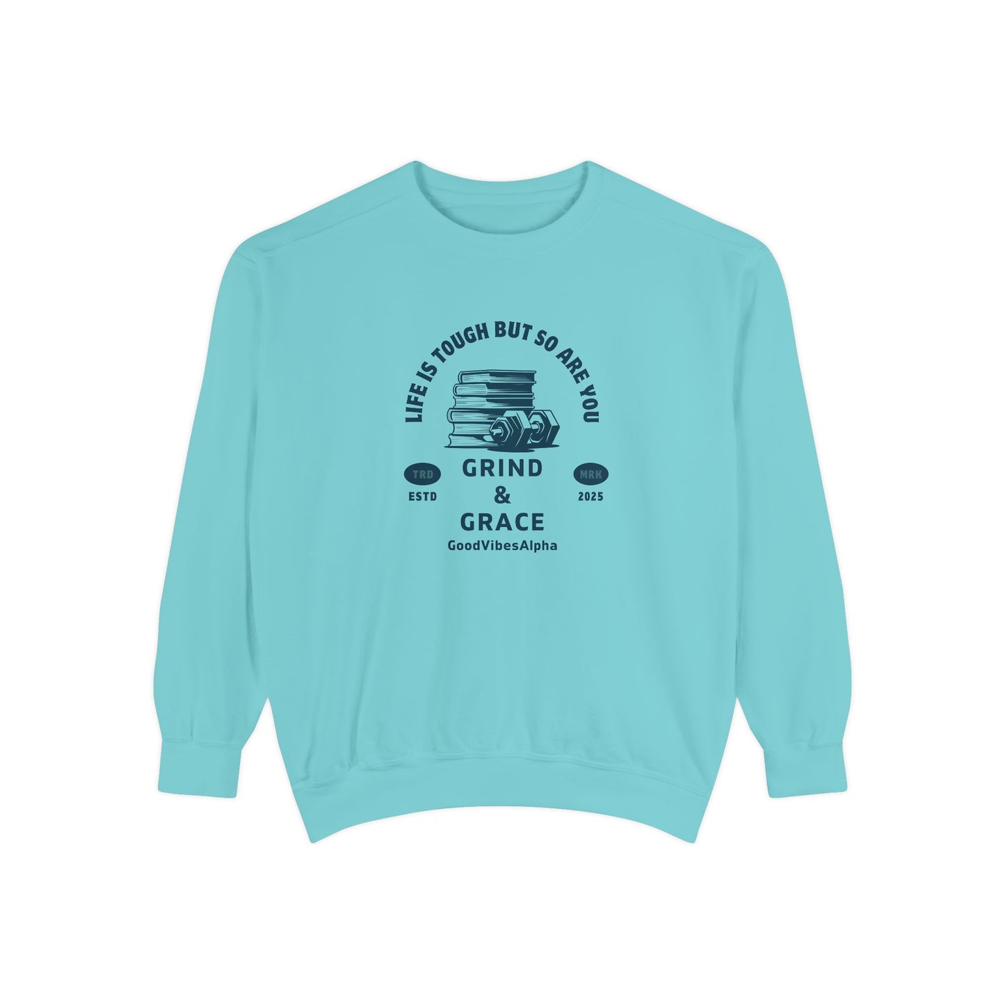 Grind & Grace Unisex Heavyweight Sweatshirt – Soft, Warm & Durable for Everyday Comfort