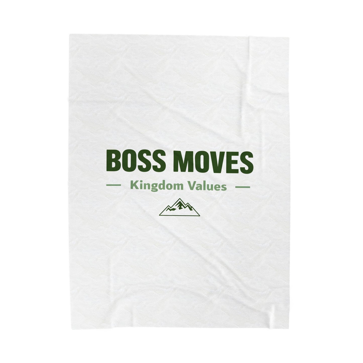 Boss Moves Velveteen Plush Blanket – Ultra-Soft, Warm & Durable for Home & Gifts