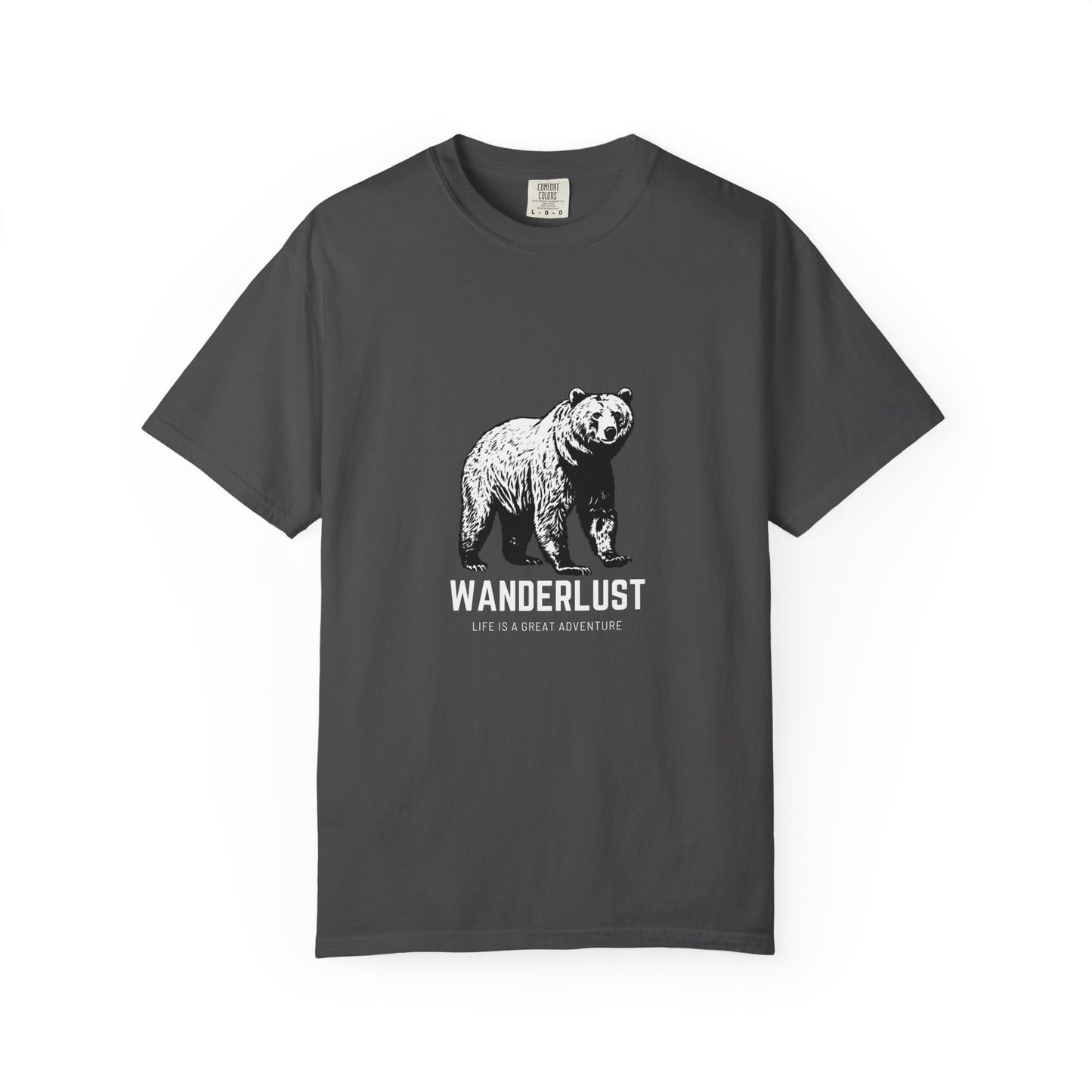 Wanderlust (White) Unisex Garment-Dyed T-Shirt – Soft, Durable & Comfortable Everyday Wear