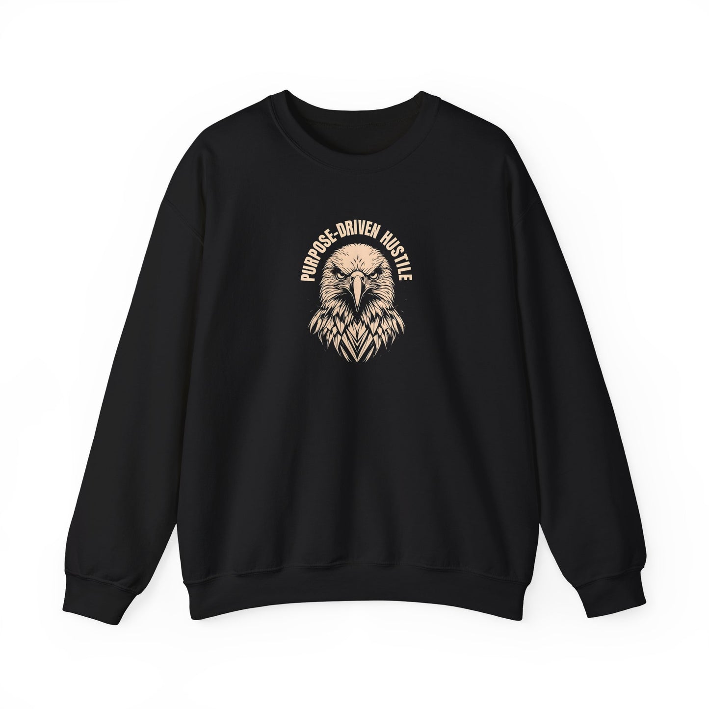Purpose-Driven Hustle Crewneck Sweatshirt – 50/50 Cotton-Poly Blend, Classic Fit, Durable & Comfortable