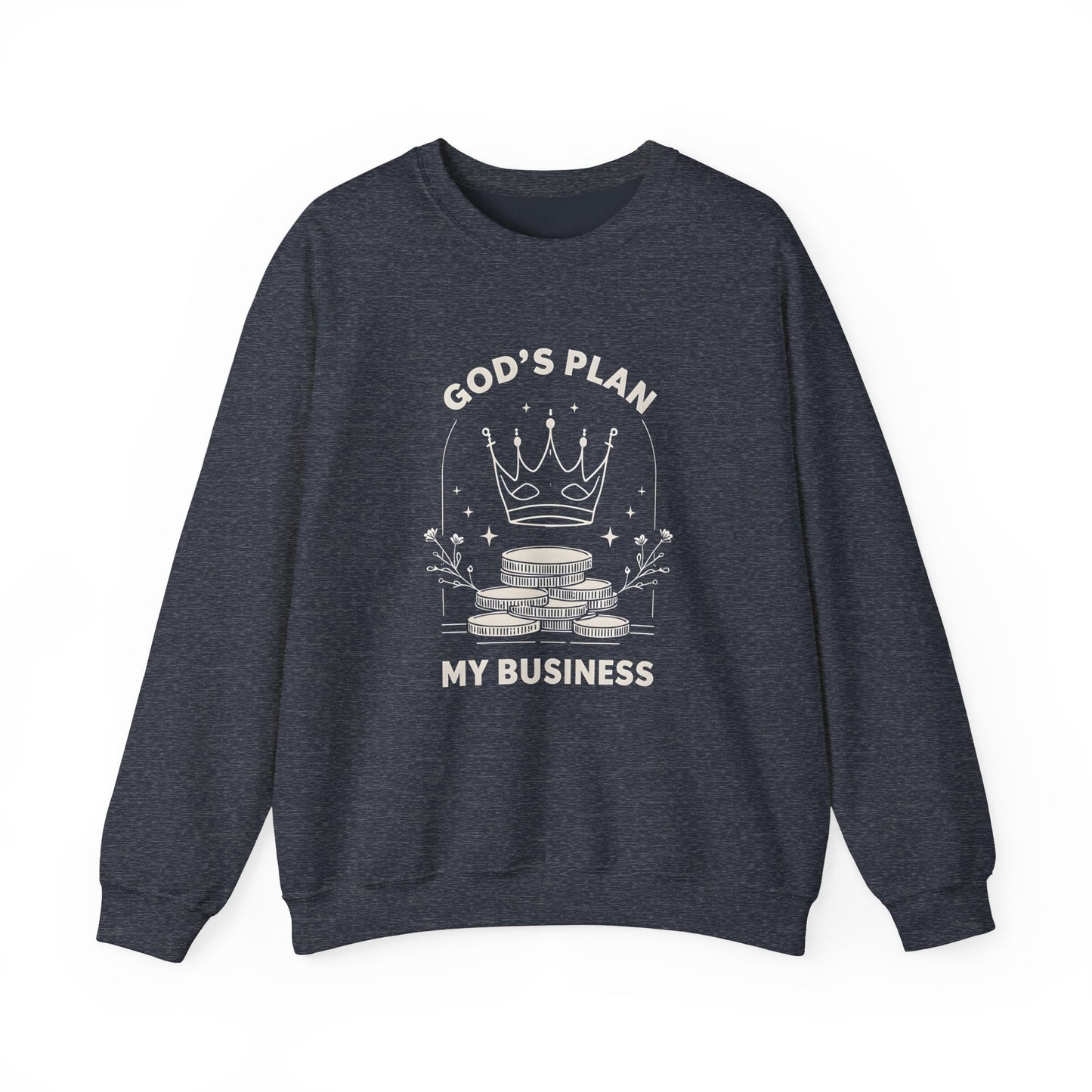 God's Plan Crewneck Sweatshirt – Soft & Cozy Unisex Pullover with Faith-Inspired Design for Casual & Everyday Wear