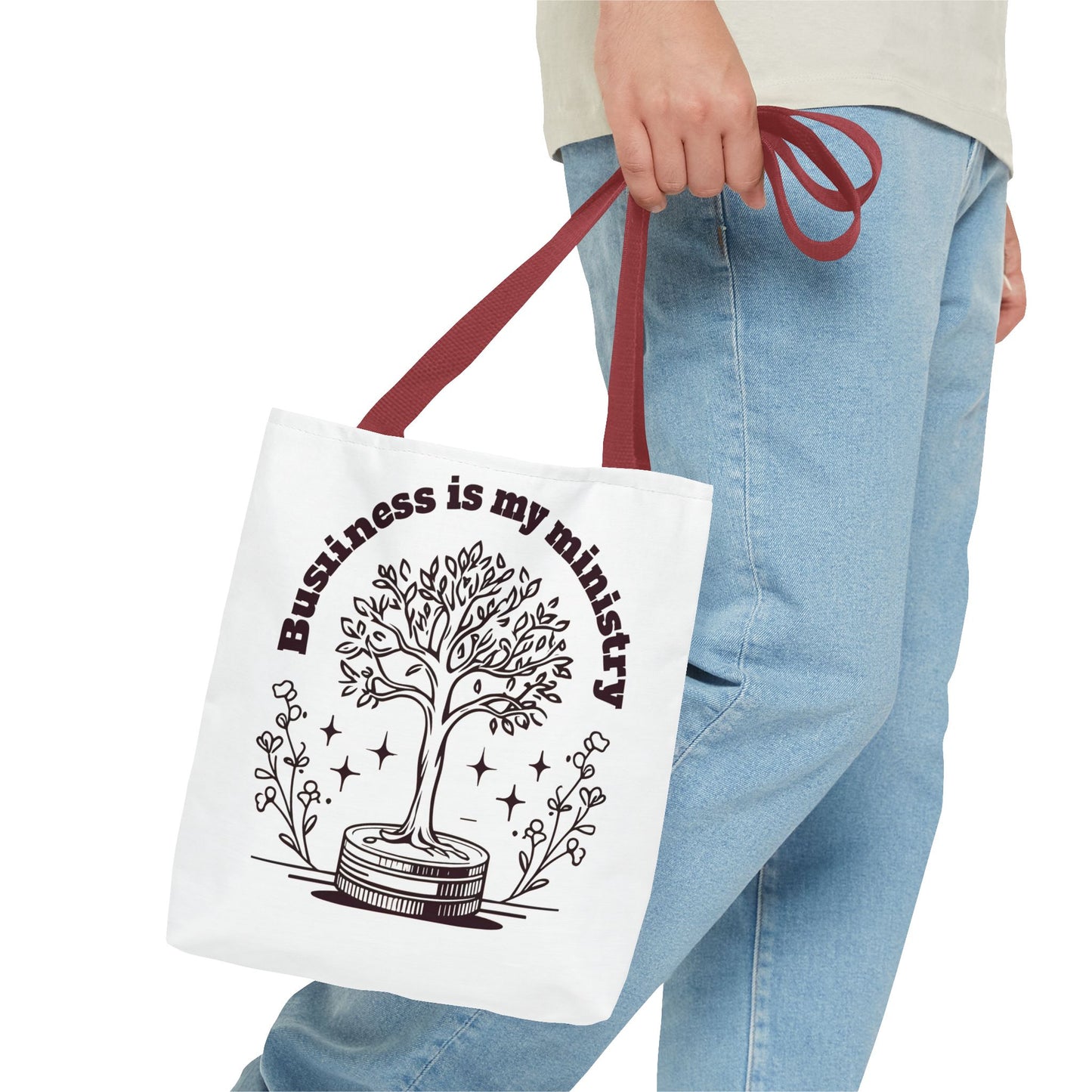 Business is My Ministry Tote Bag β Durable Canvas Bag with Faithful Entrepreneurship Design for Everyday Use