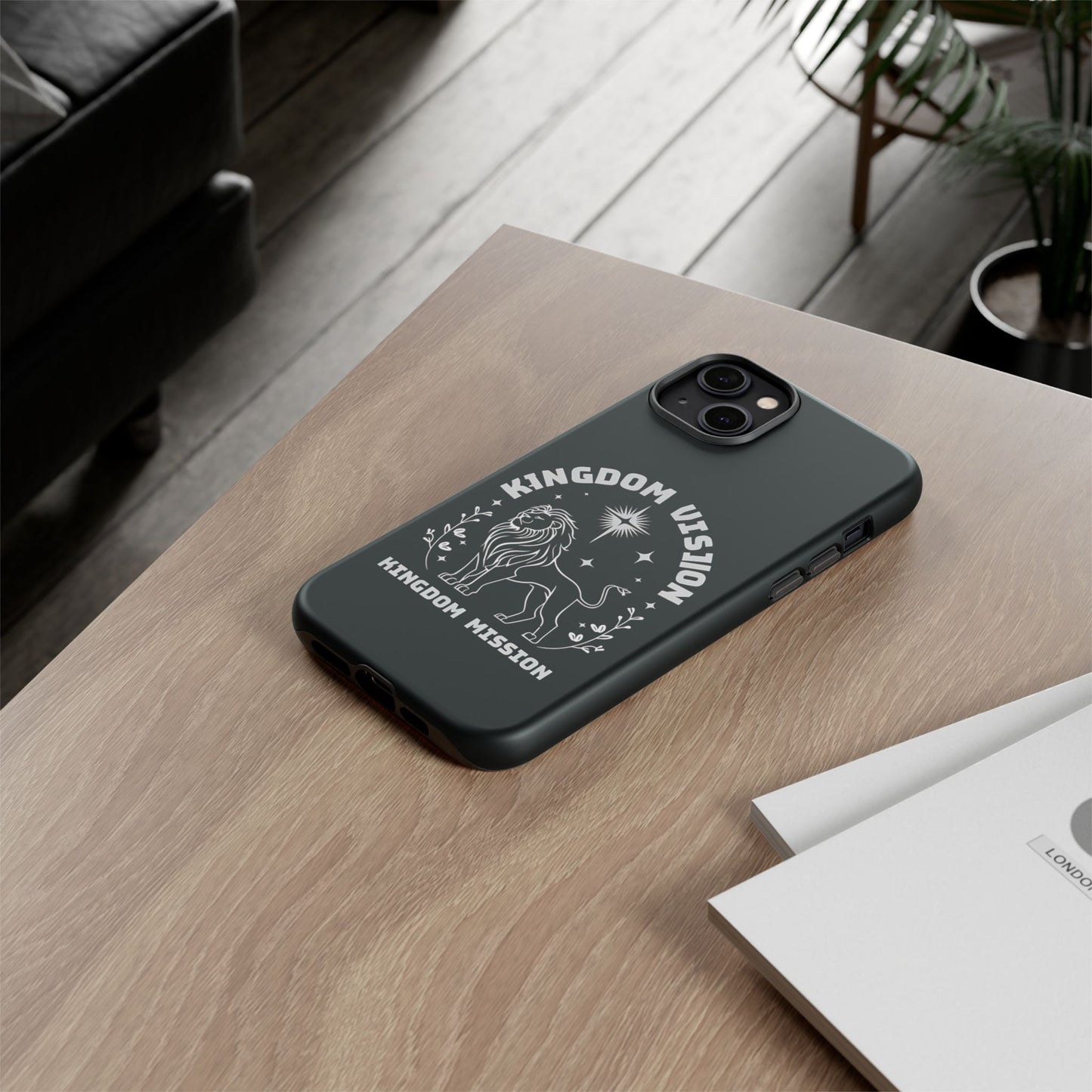 Kingdom Vision Phone Case - Inspirational Lion Design for iPhone 12 to iPhone 16