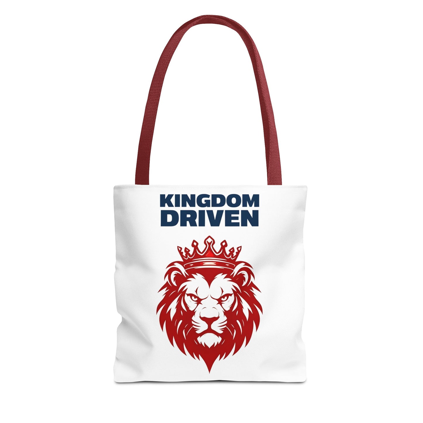 Kingdom Driven Lion Tote Bag β Durable Canvas Bag with Inspirational Design for Everyday Use