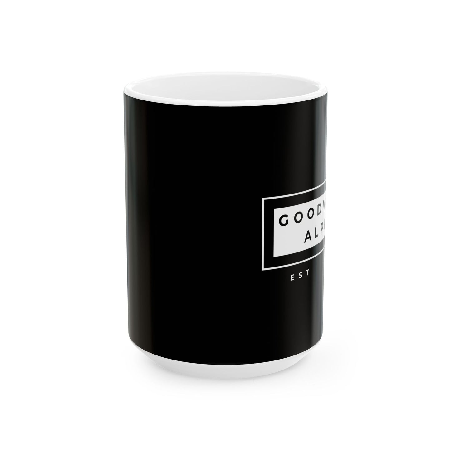 Ceramic Coffee Mug, GVA ESTD25 | Gift for Coffee Lovers, Office Decor,