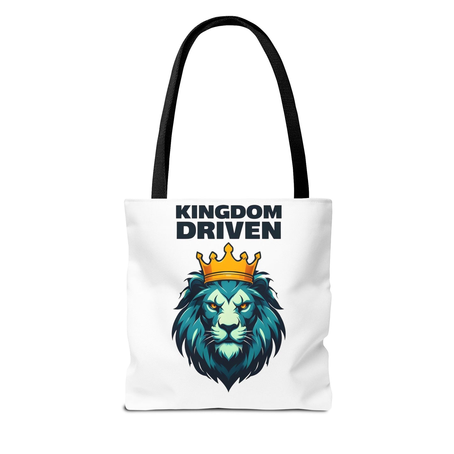 Kingdom Driven Lion Tote Bag β Durable Canvas Bag with Inspirational Design for Everyday Use