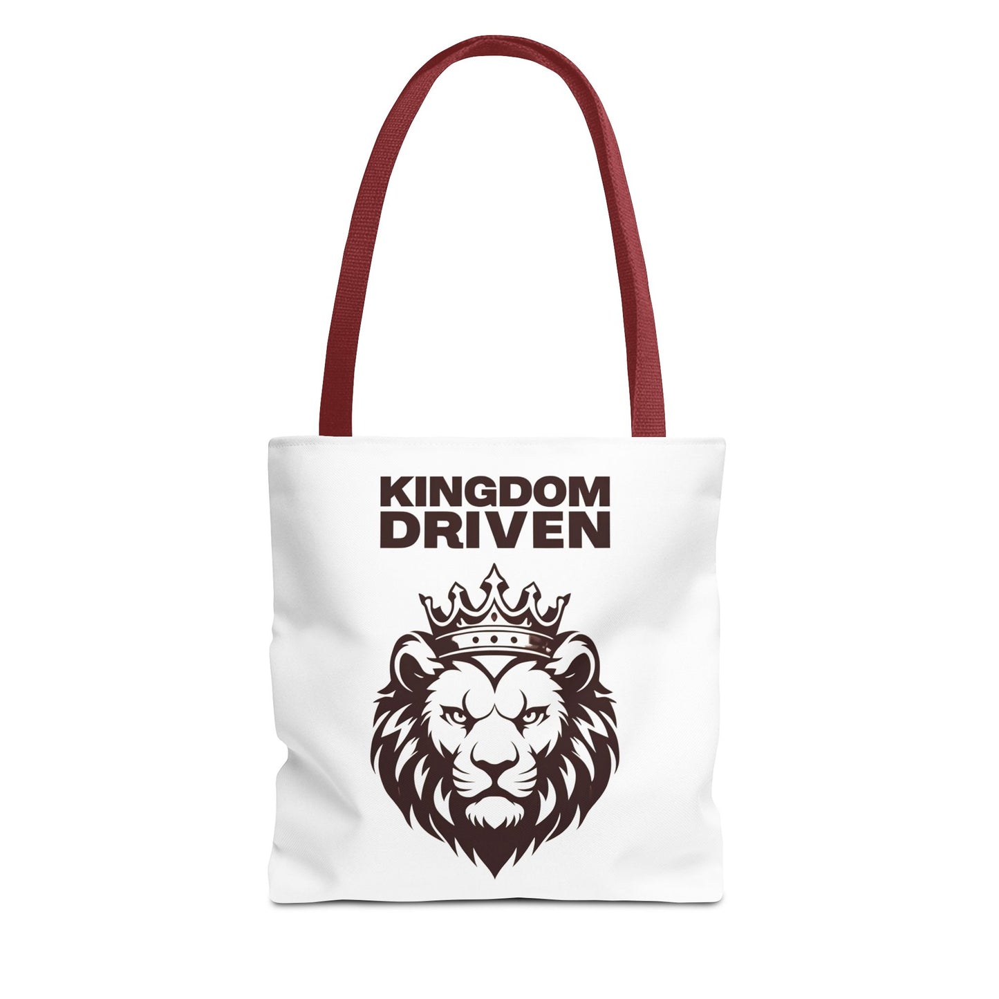 Kingdom Driven Lion Tote Bag β Durable Canvas Bag with Inspirational Design for Everyday Use
