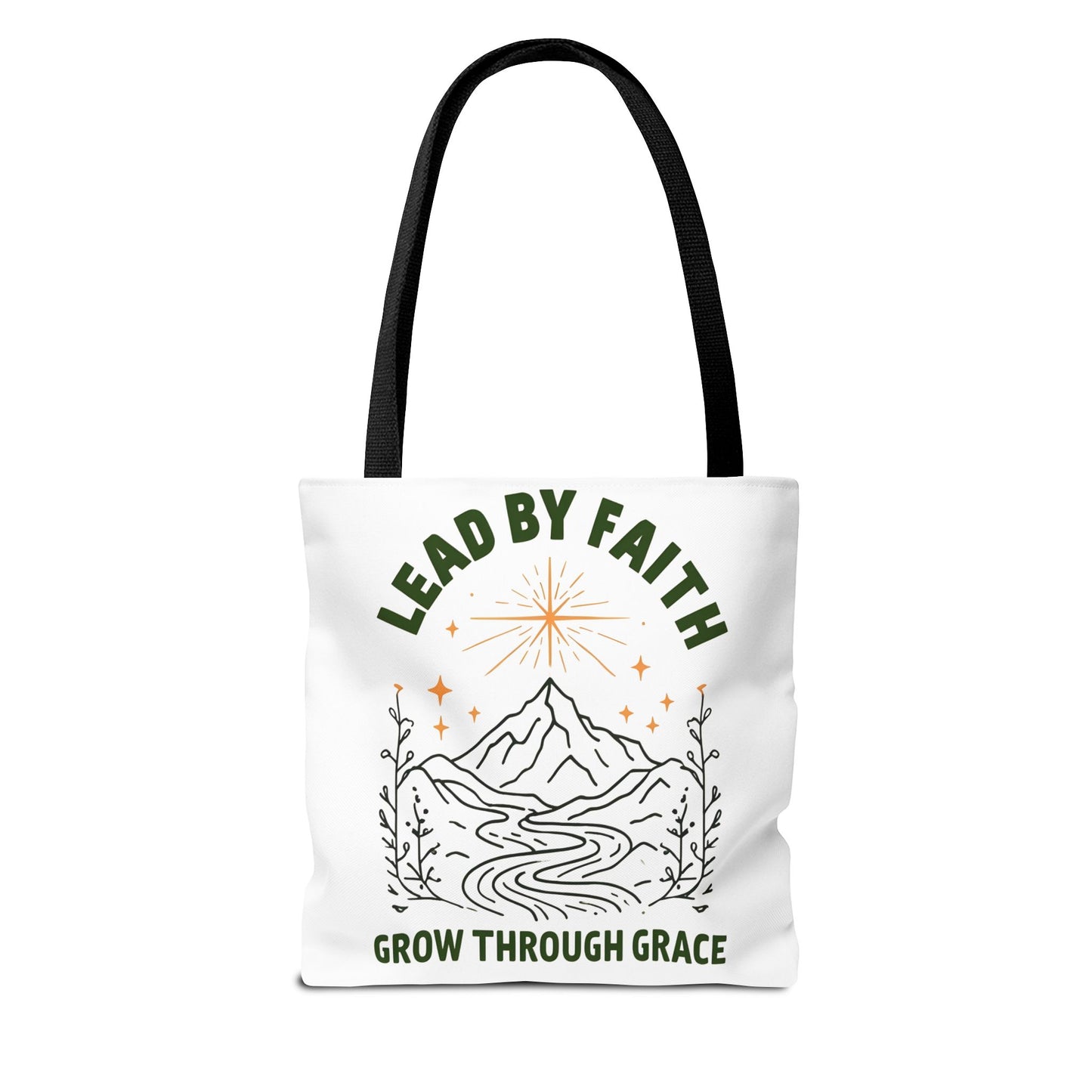 Lead by Faith Tote Bag β Durable Canvas Bag for Everyday Use