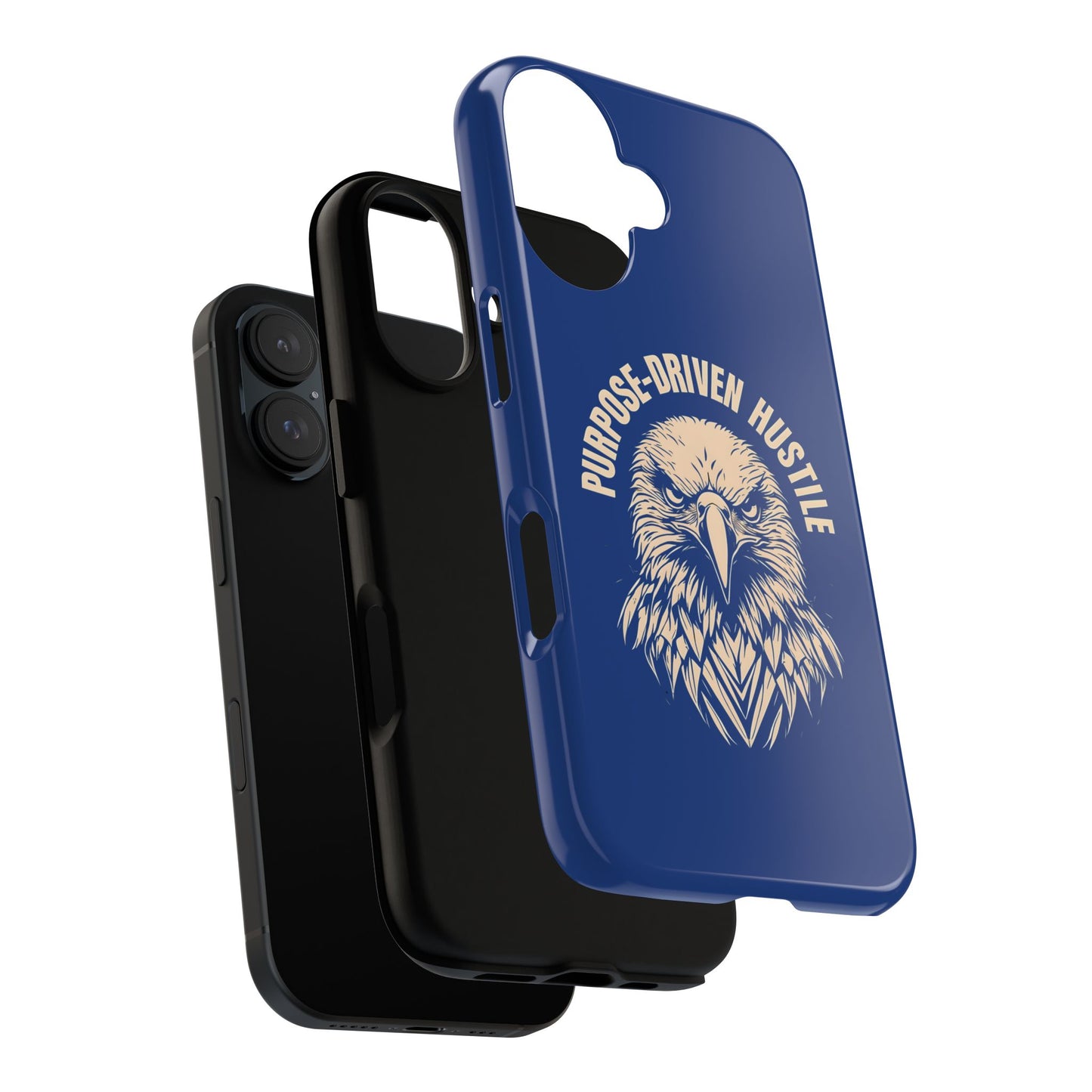 Purpose-Driven Hustle Phone Case - Eagle Design for iPhone 12 to iPhone 16
