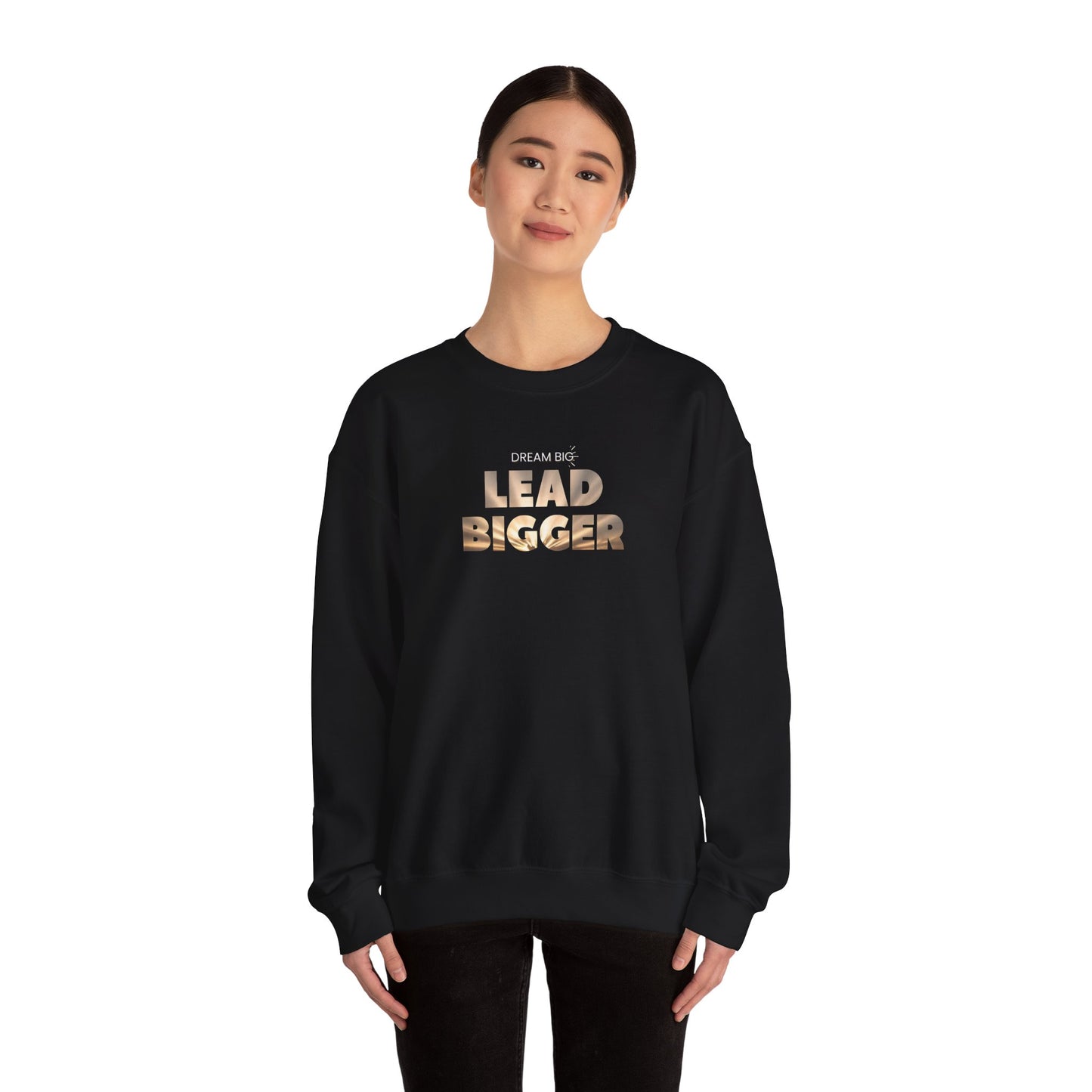 Lead Bigger Crewneck Sweatshirt – Soft Fleece, Comfortable Fit, Everyday Streetwear