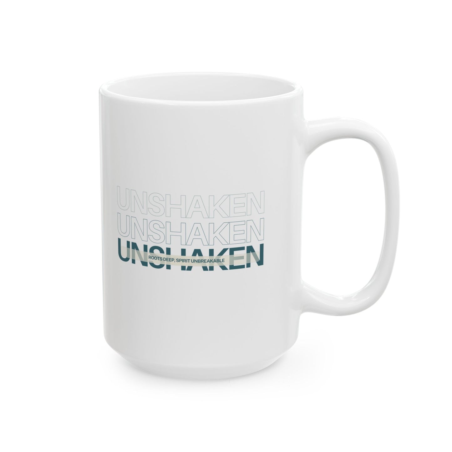 Unshaken Ceramic Mug – Glossy Finish, 11oz & 15oz, Dishwasher & Microwave Safe