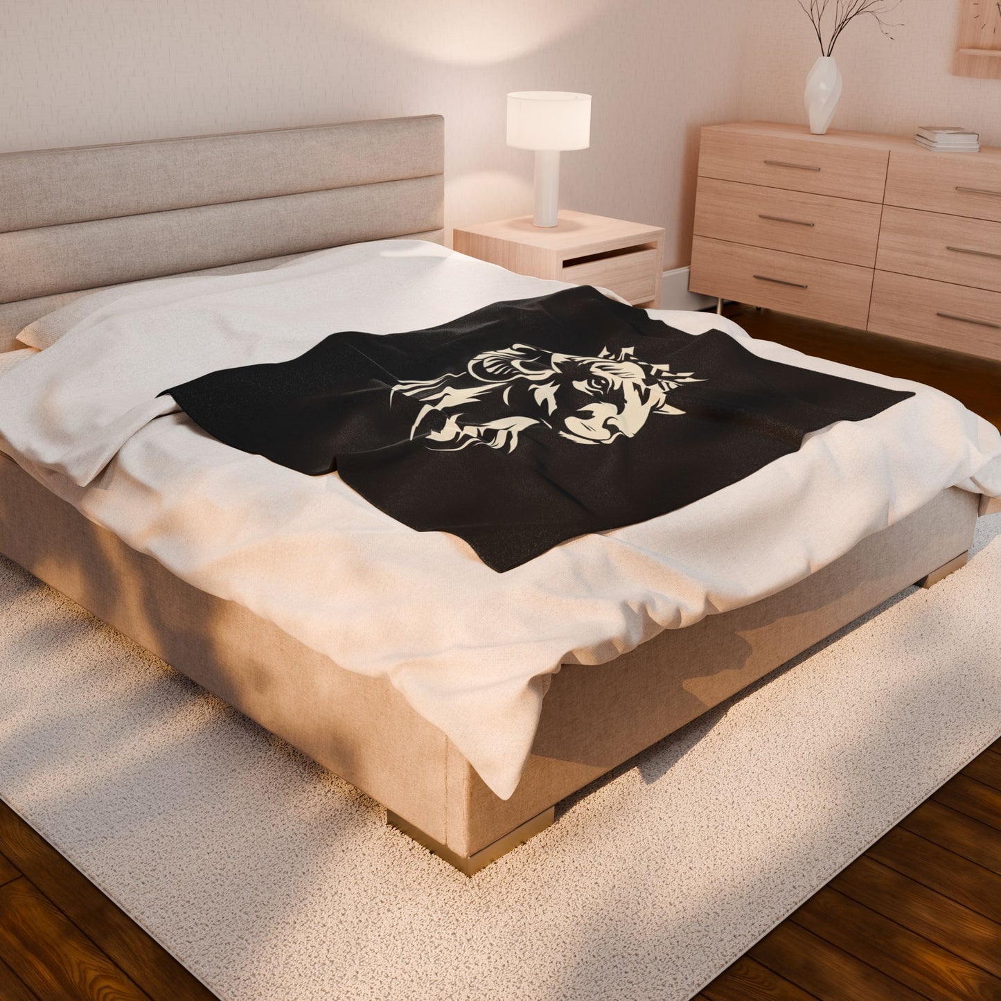 GVA Spirit Animal Velveteen Plush Blanket – Ultra-Soft, Warm & Durable for Home & Gifts