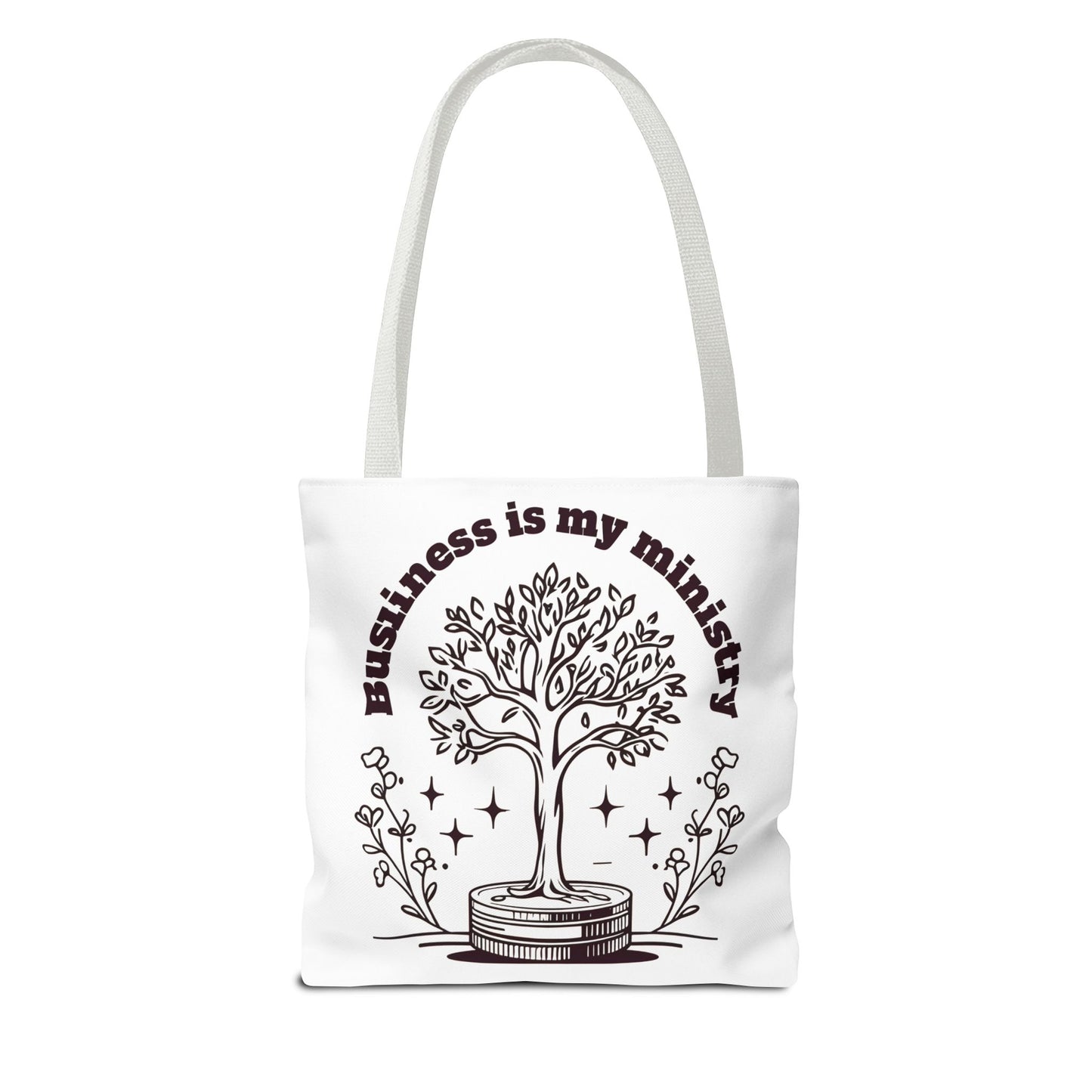 Business is My Ministry Tote Bag β Durable Canvas Bag with Faithful Entrepreneurship Design for Everyday Use