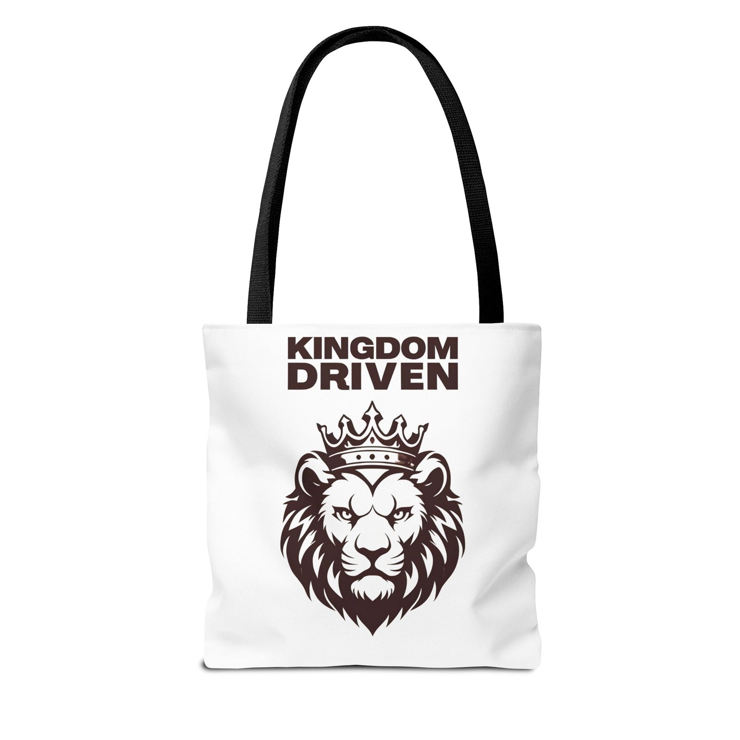 Kingdom Driven Lion Tote Bag β Durable Canvas Bag with Inspirational Design for Everyday Use